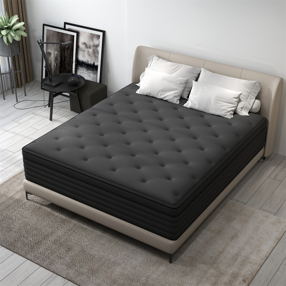 12″ 14″ Gel Memory Foam Innerspring Mattress in a Box Twin Full Queen King Size