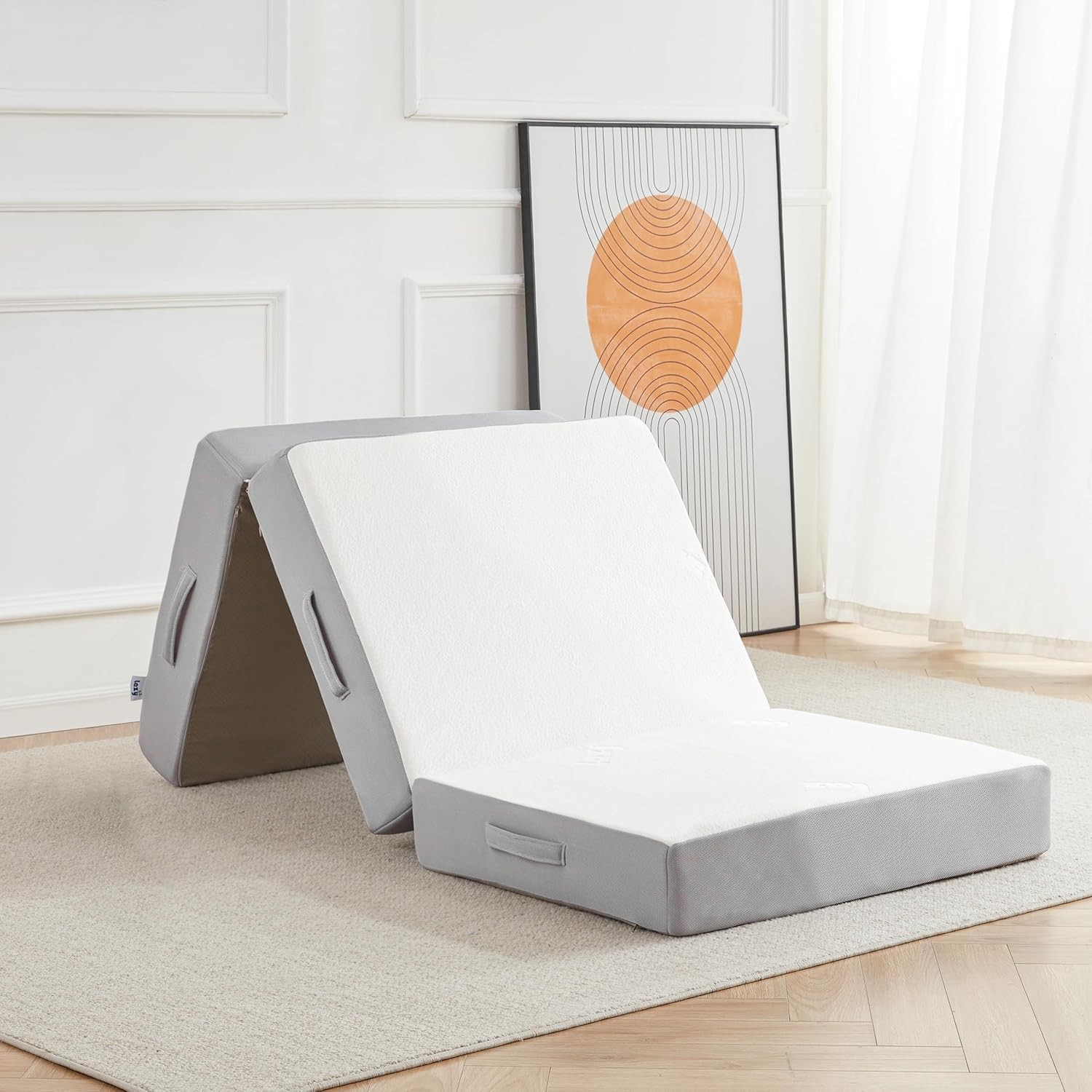 6in Tri Fold Memory Foam Mattress Guest