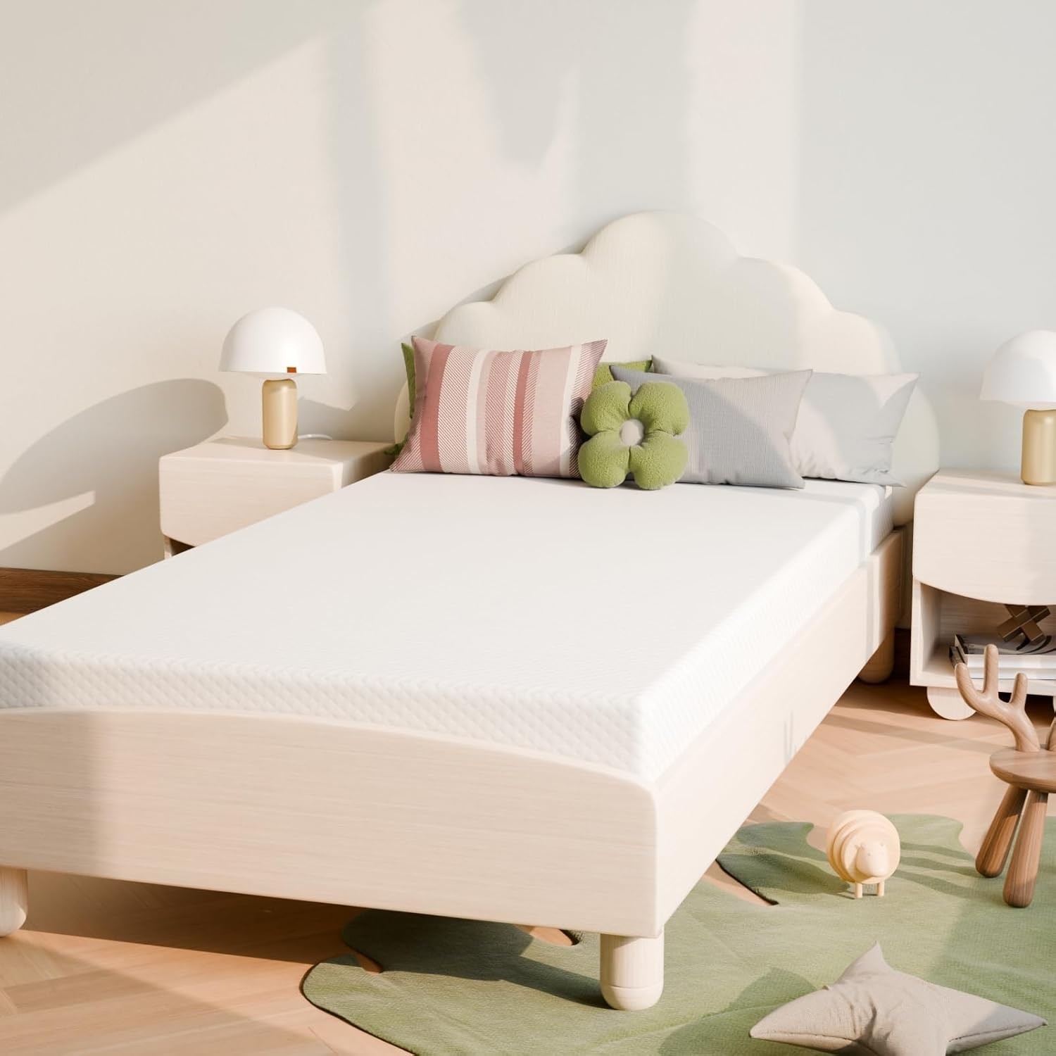 Twin Mattress 5 inch Medium Firm Support & Pressure Relief Cooling Gel Memory