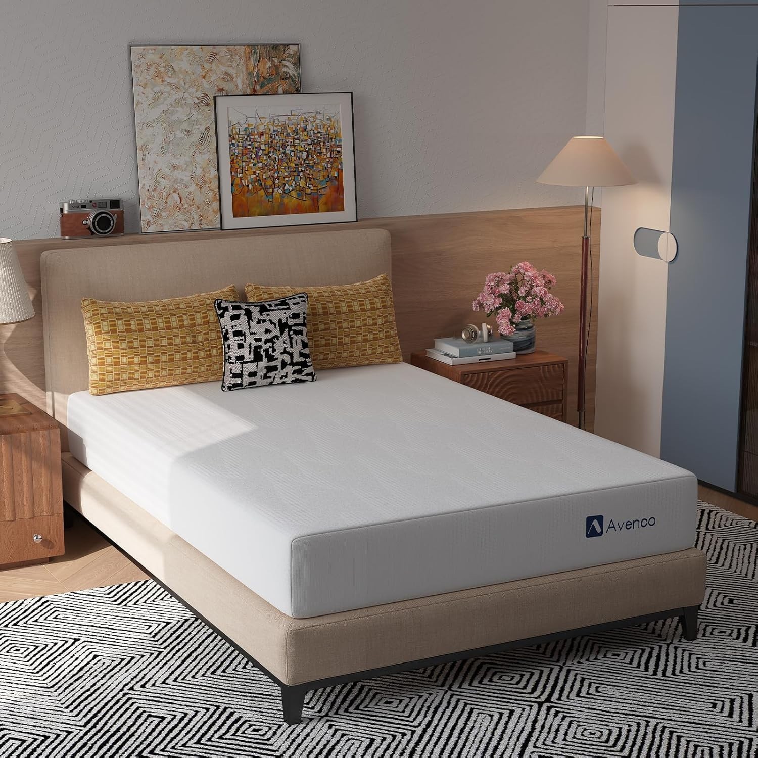 Twin XL Gel Memory Foam Mattress 8 Inch Cool Breathable Open-Cell Foam