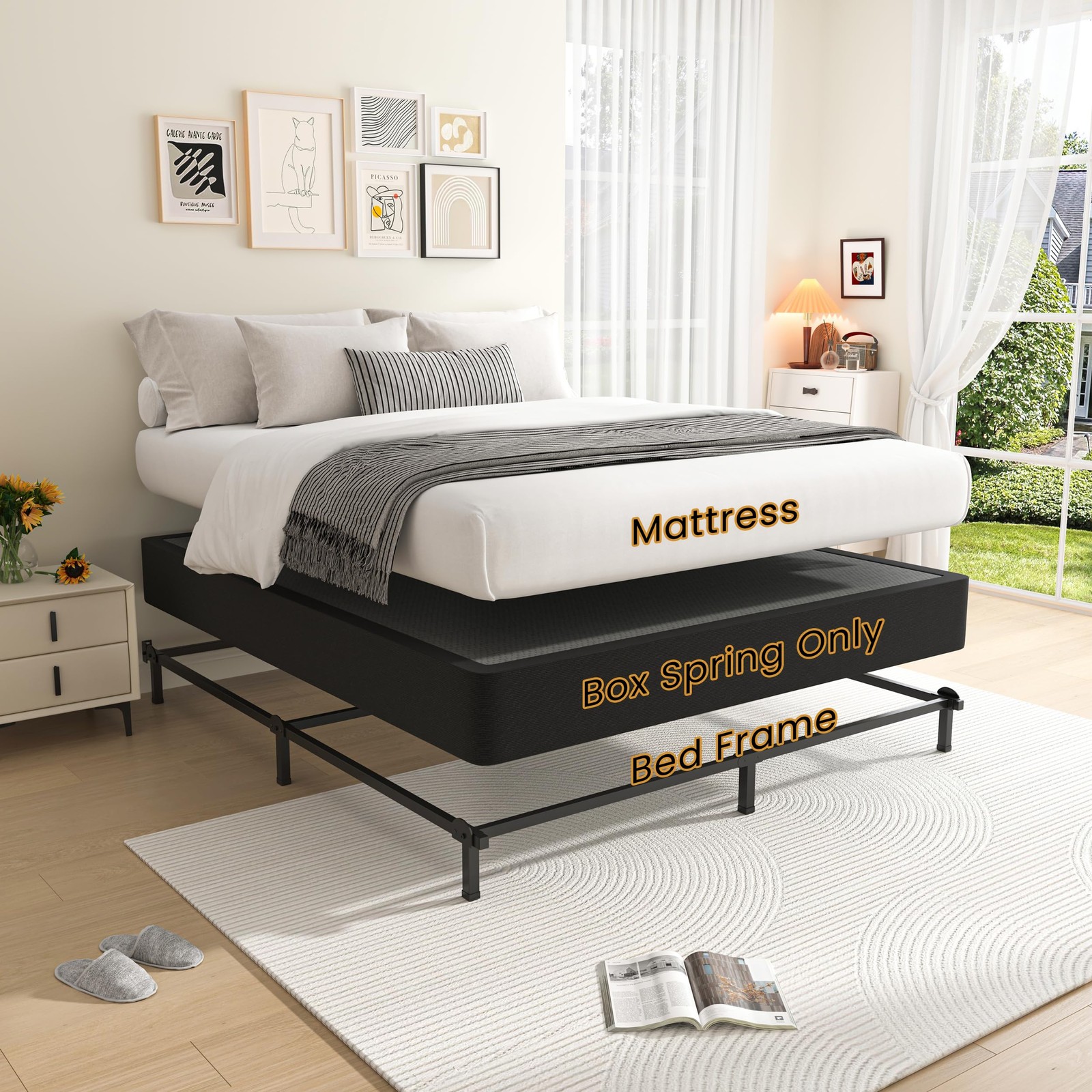 MAF Queen Box Spring 10 Inch High Profile for Queen, 10
