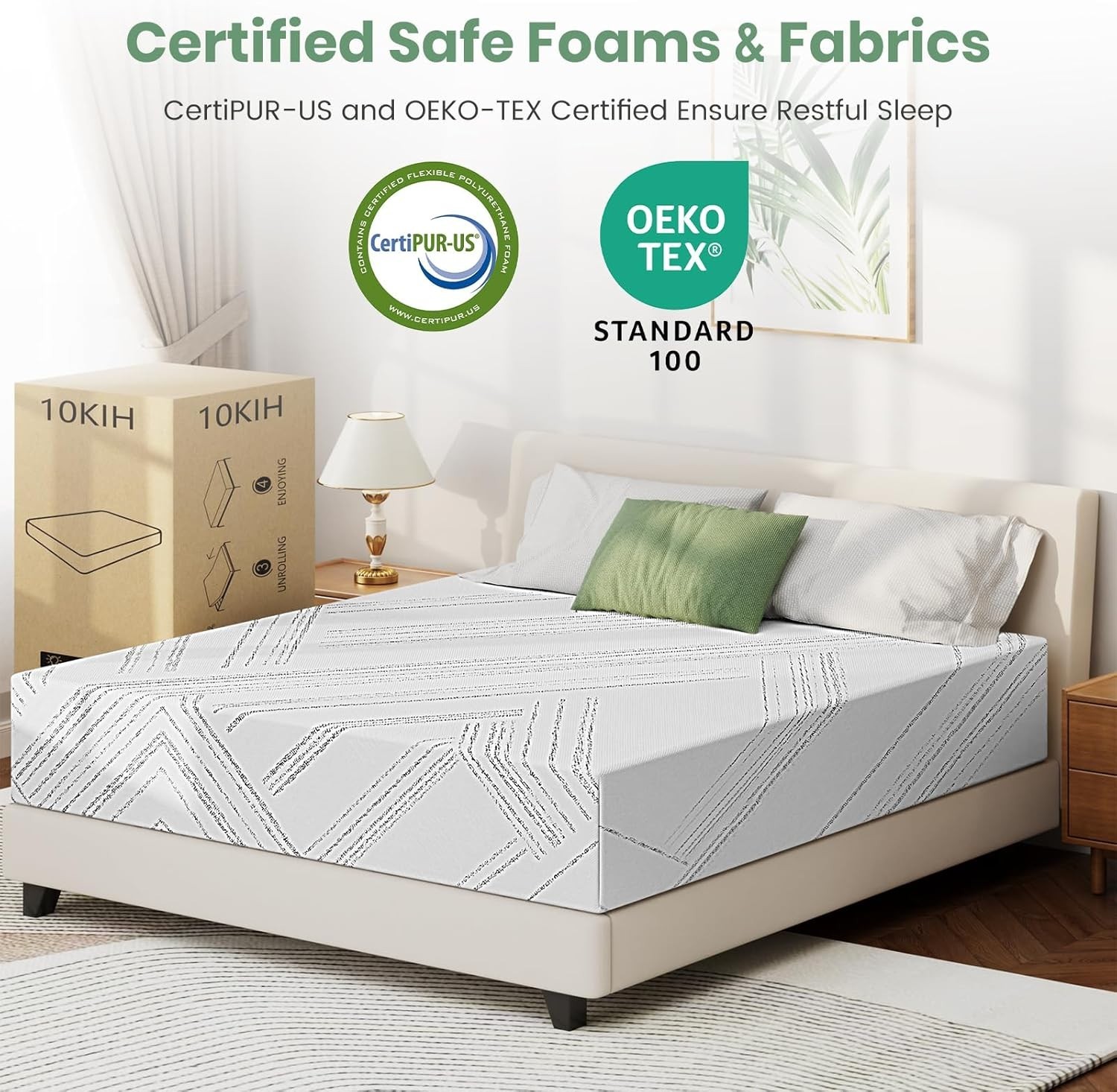 6″ 8″ 10″ 12″ 14″Twin Full Queen Kign Gel Memory Foam Mattress,Mattress in a Box