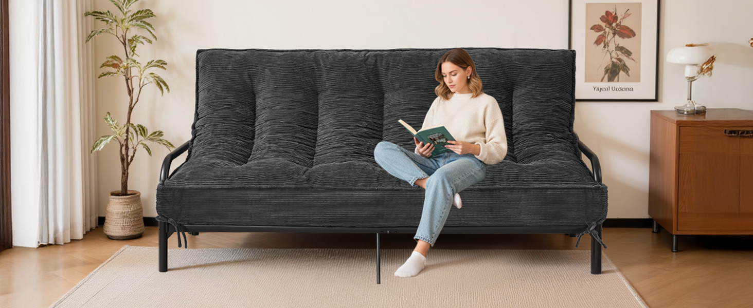 8″ Futon Mattr Queen Size, Futons Sofa Bed Sleeper Couch Bed, Folding