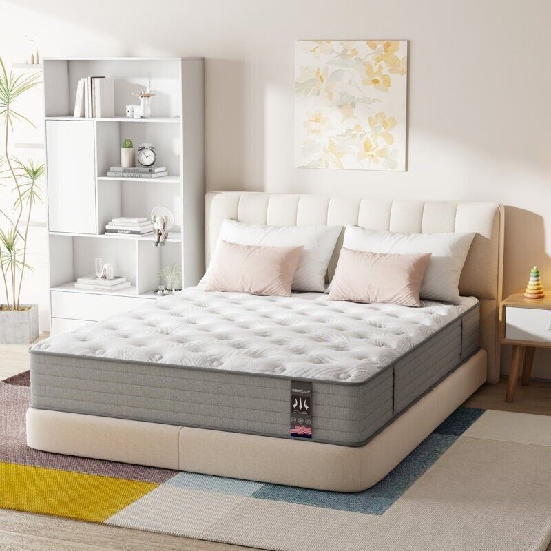 10″ 12″ 14″ Gel Memory Foam Spring Hybrid Twin Full Queen King Mattress in A Box