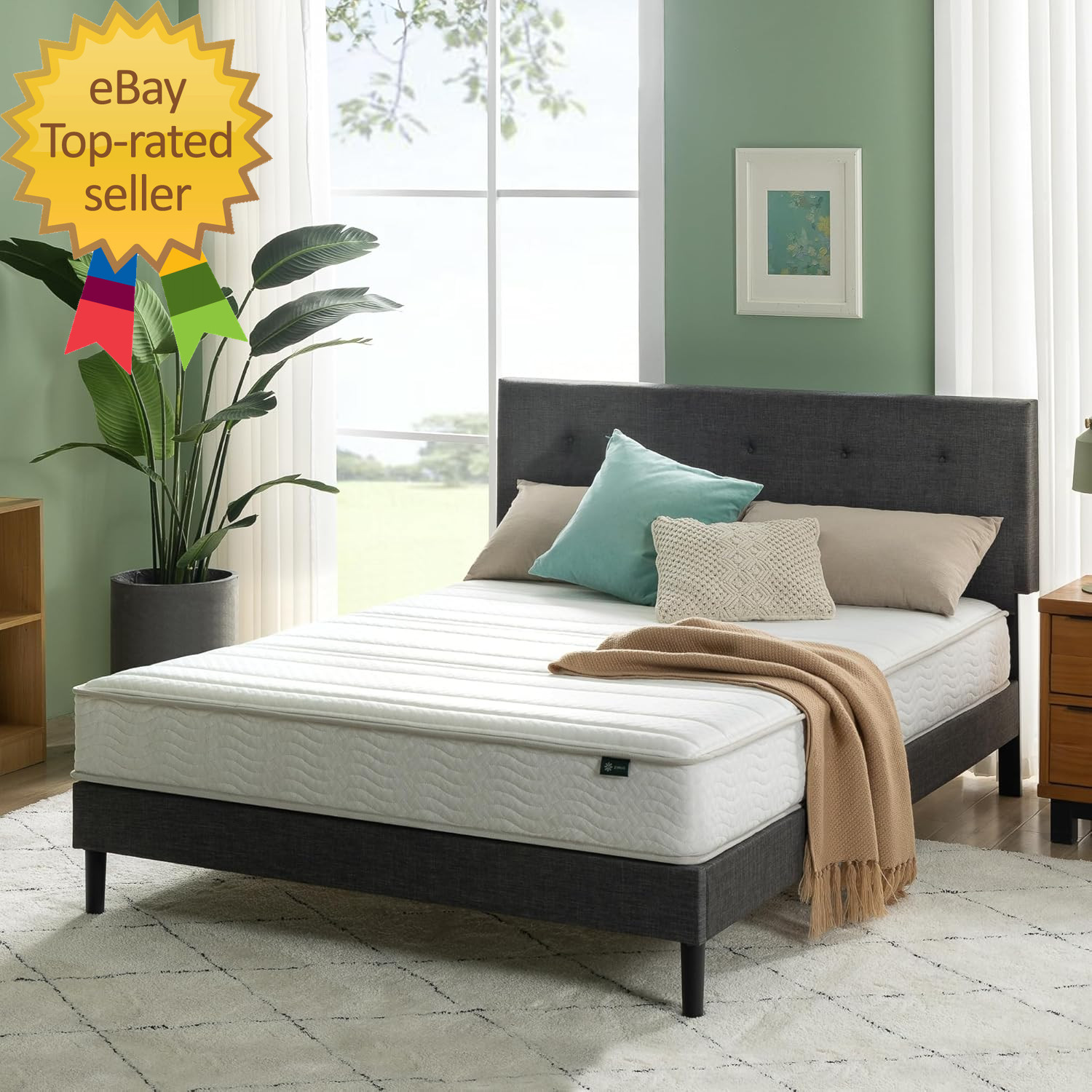 8 Inch Foam and Spring RV Mattress New Version Short Queen for Rvs in unique