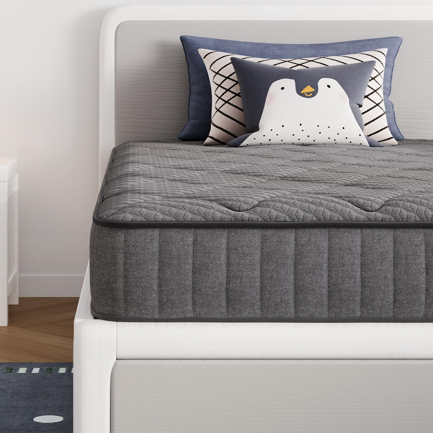 Twin Size Mattress 6″ Mattress in a Box for Kids, Medium Firm Hybrid Mattresses