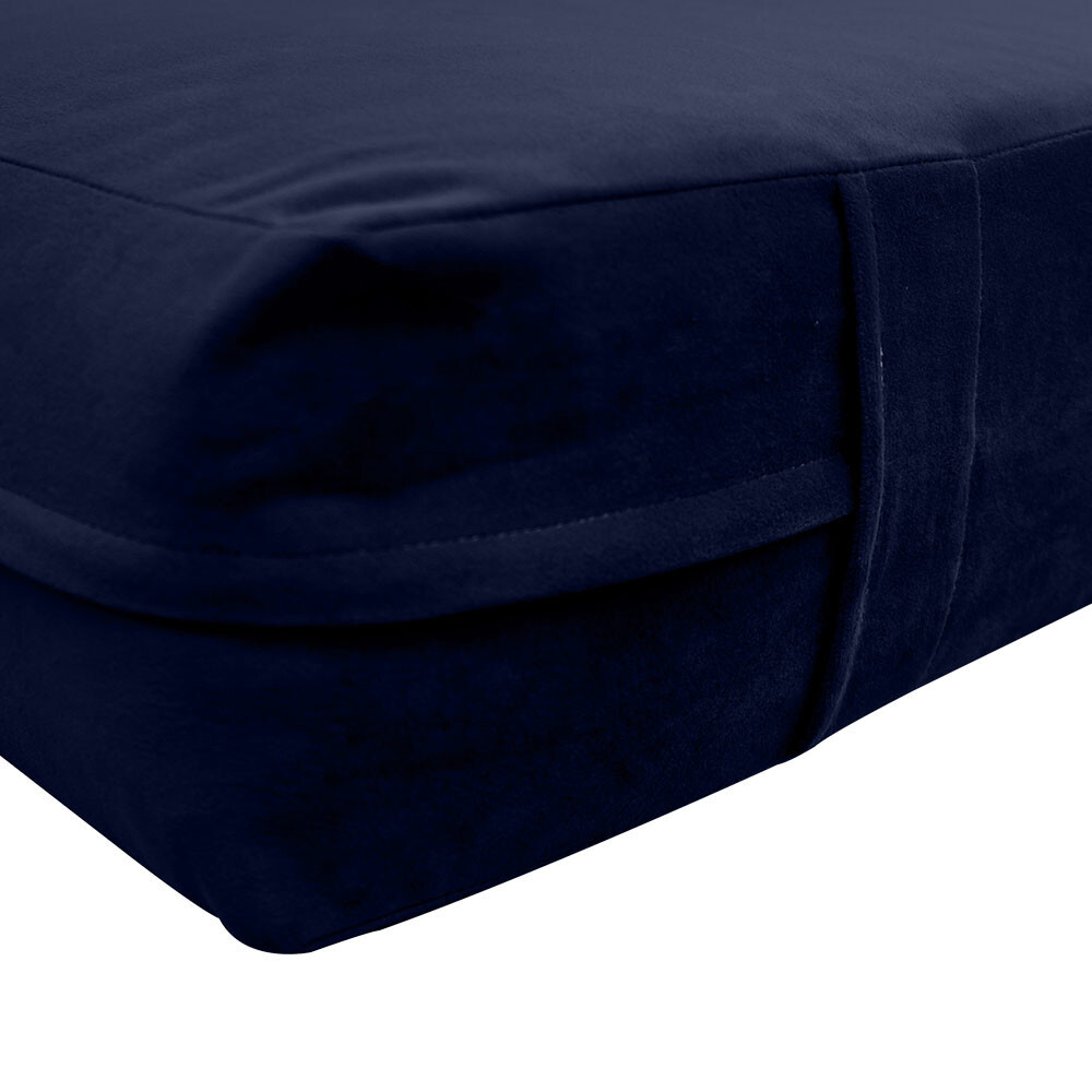 Knife Edge 6″ Twin Size 75x39x6 Velvet Indoor Daybed Mattress |COVER ONLY|-AD373