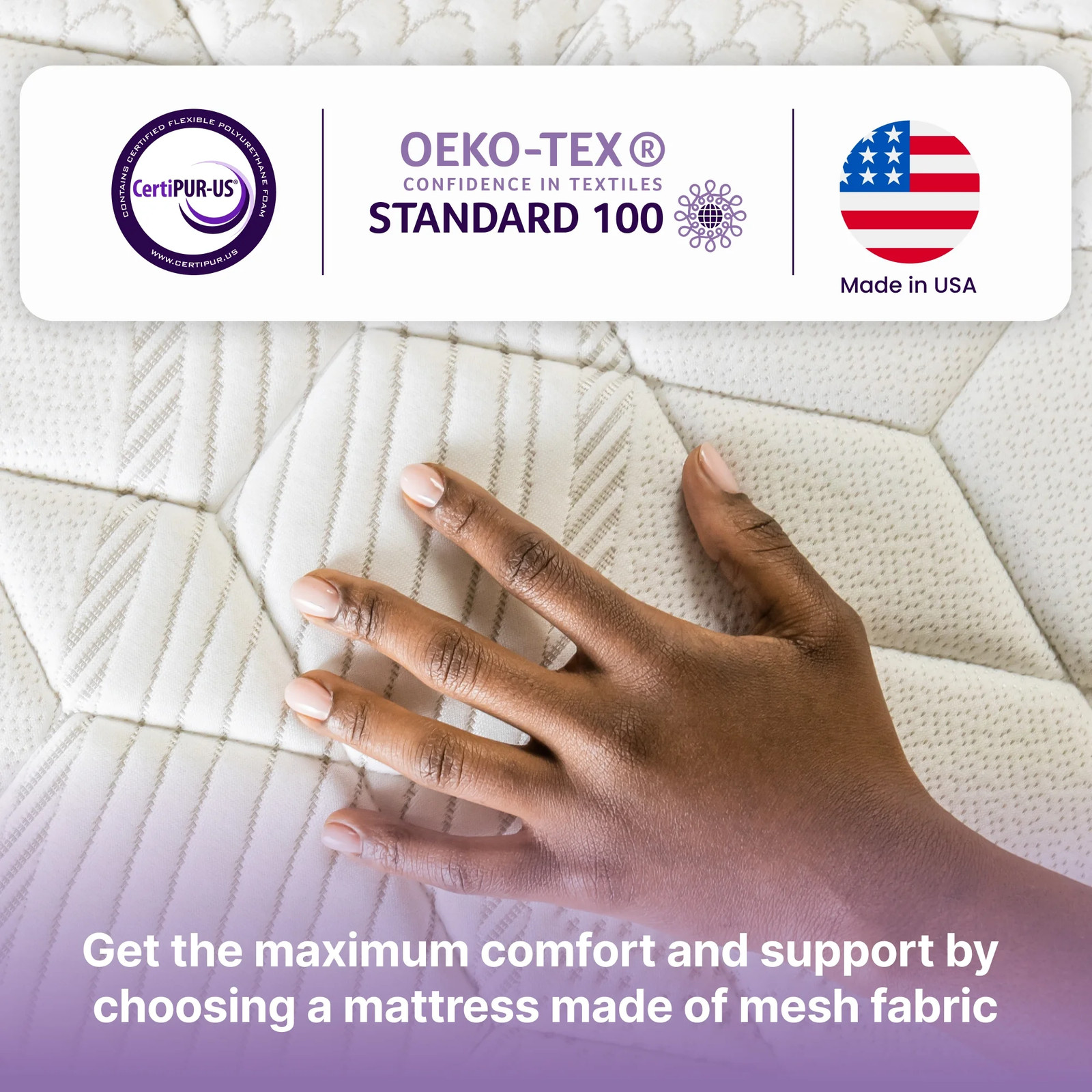 Hybrid Mattresses Memory Foam Gel Infused Twin/Full/Queen