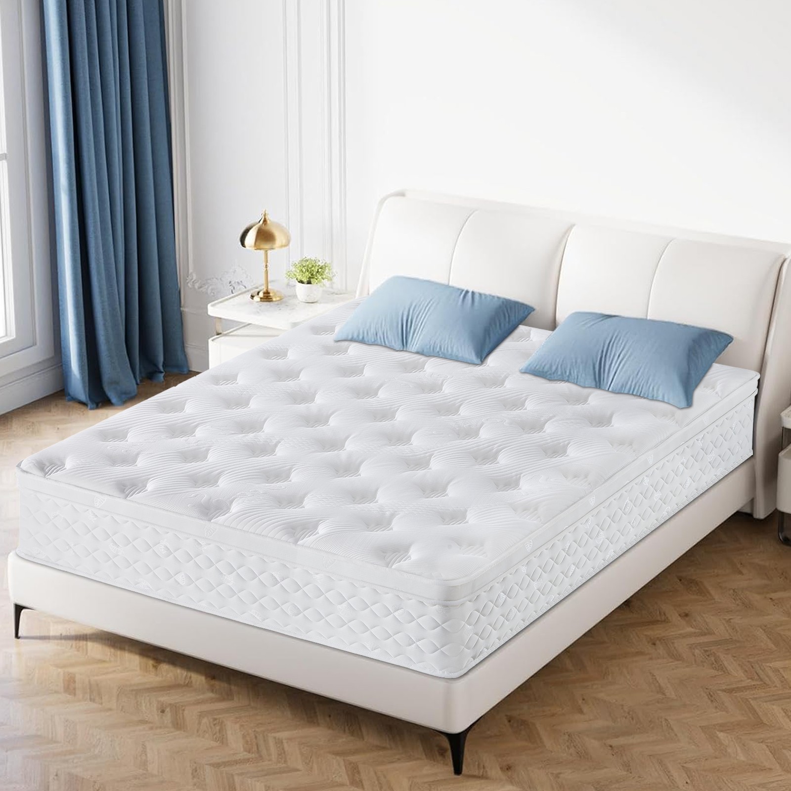 10″ 12″ Hybrid Mattress-Gel Memory Foam with Springs, Twin Full Queen King Size