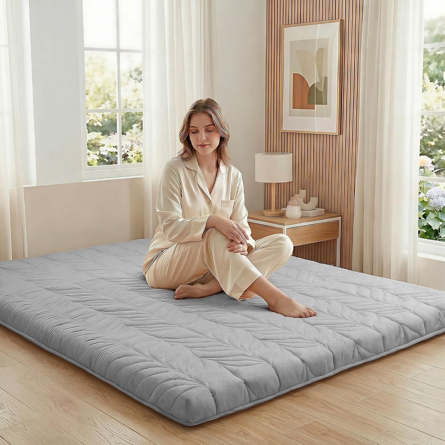 Japanese Floor Mattress Futon Mattress Twin Size Thicken Roll Up Tatami Mat