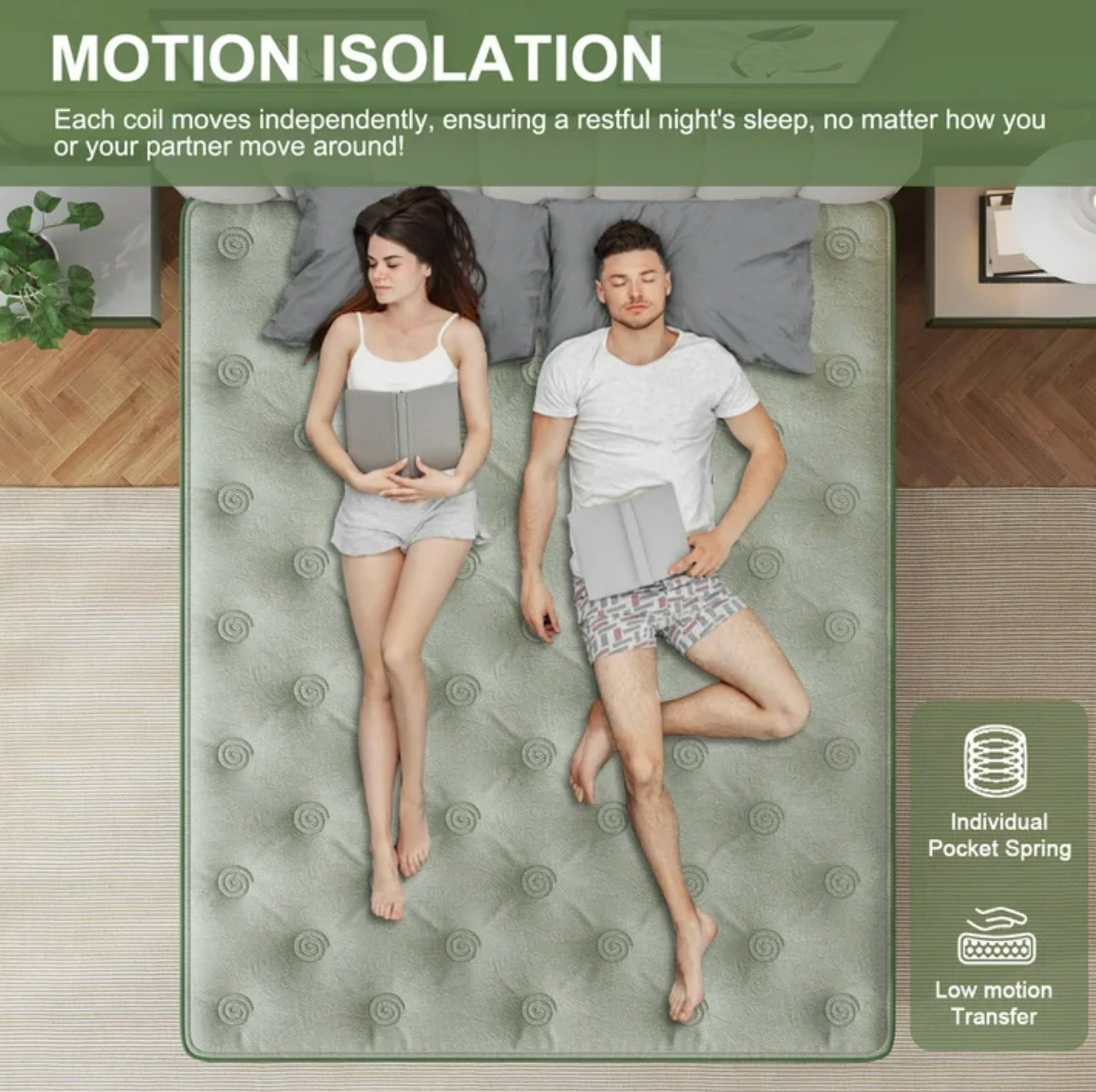 King Hybrid Mattress 10in Gel Memory Foam Euro Top Medium Firm Colchon King Bed