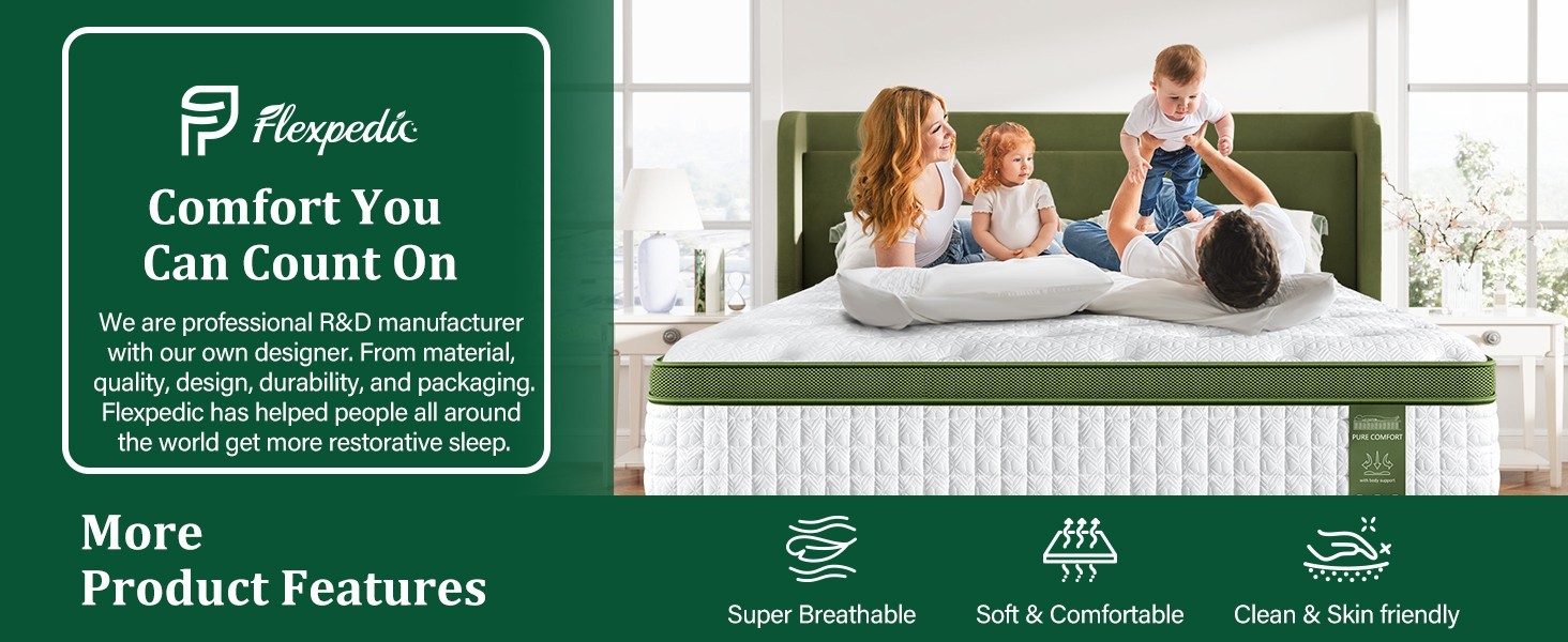 10″ Twin Hybrid Mattress – Gel Memory Foam & Pocket Springs, Medium Firm