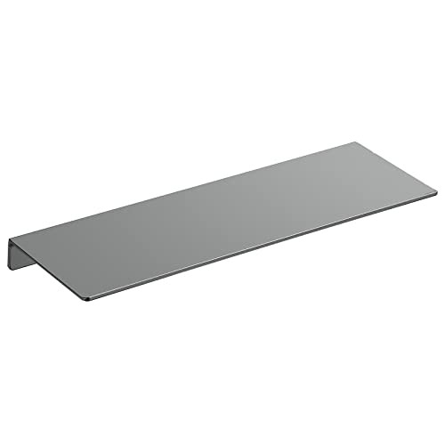 Danpoo Estante de pared de metal, pequeño estante flotante de 16 pulgadas Gris