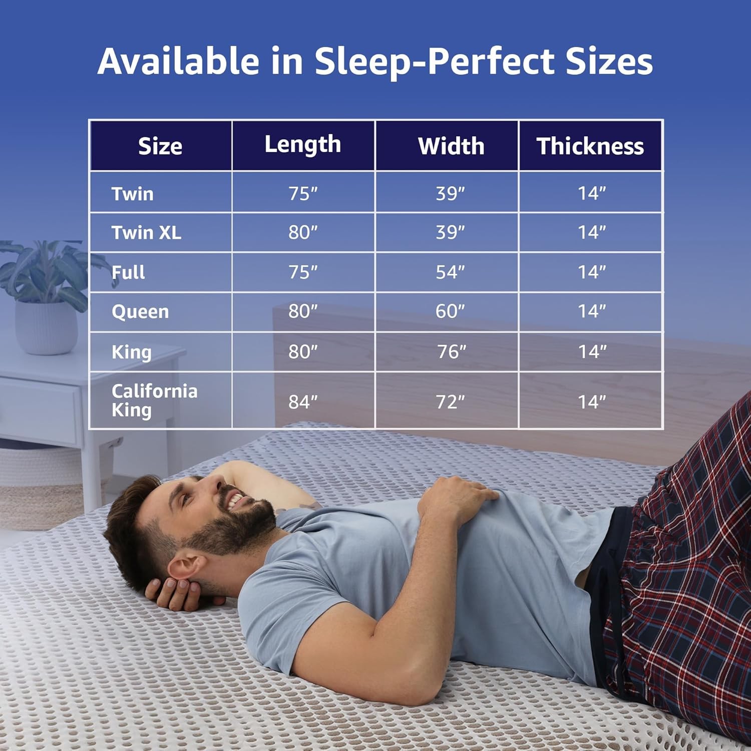 ROOST SLEEP 14-Inch Twin XL Hybrid Mattress – Copper Gel Cooling