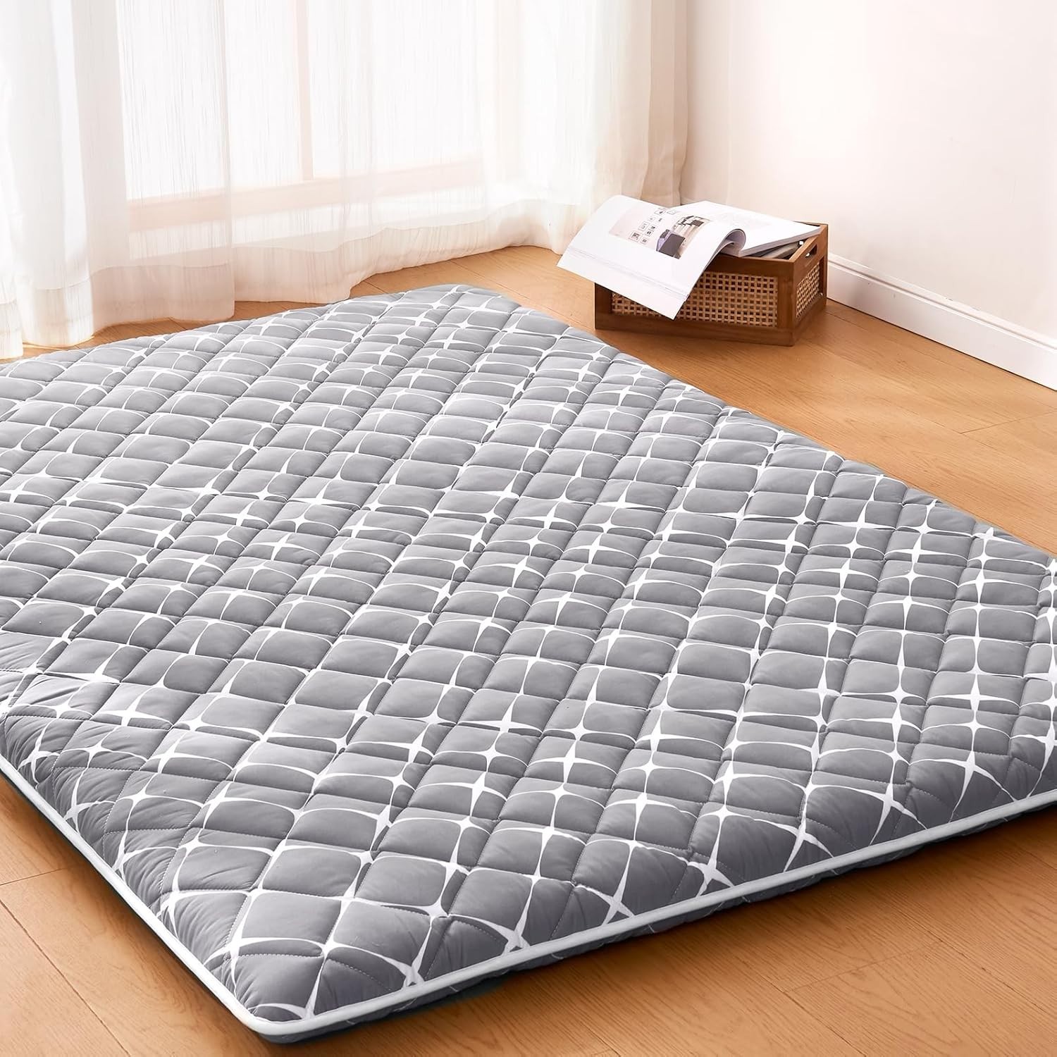 Comfort Upgraded Queen Futon Mattress – High Density Foam with Microfiber Cover