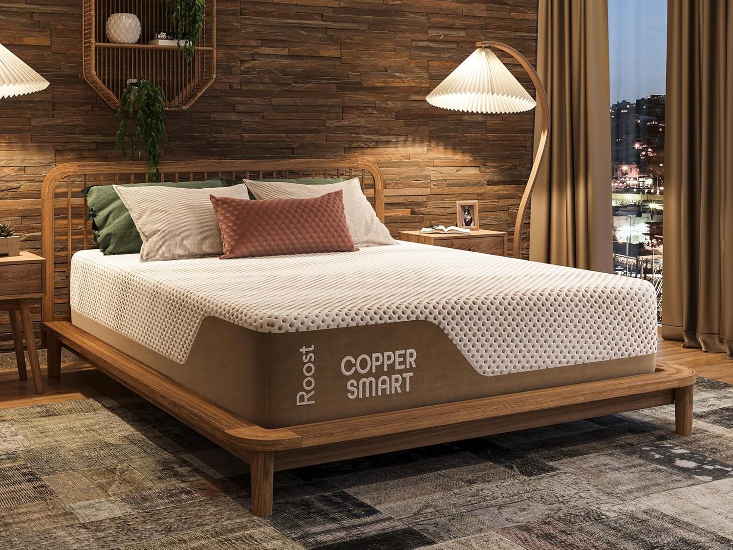 ROOST SLEEP 14-Inch Twin XL Hybrid Mattress – Copper Gel Cooling