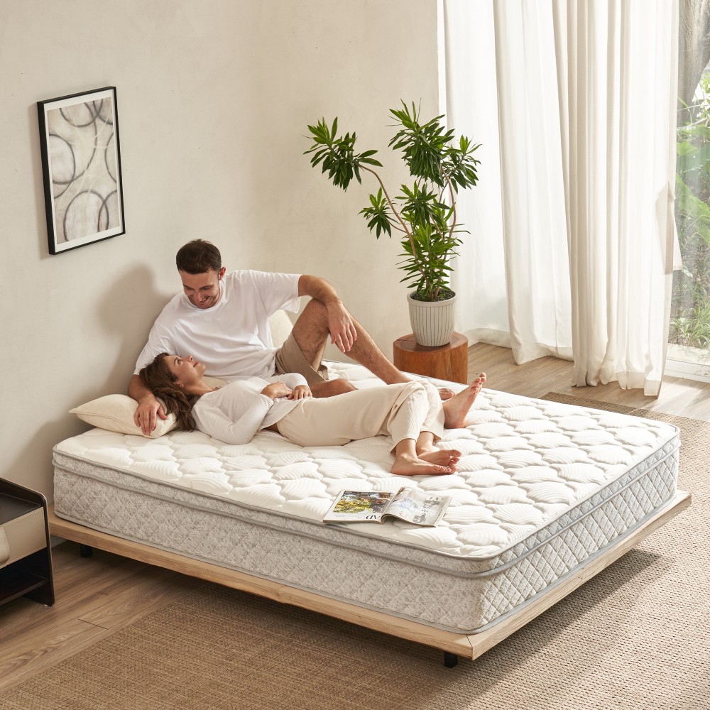 12″ Hybrid Queen Mattress in a Box, Memory Foam & Pocket Springs, Medium Firm US