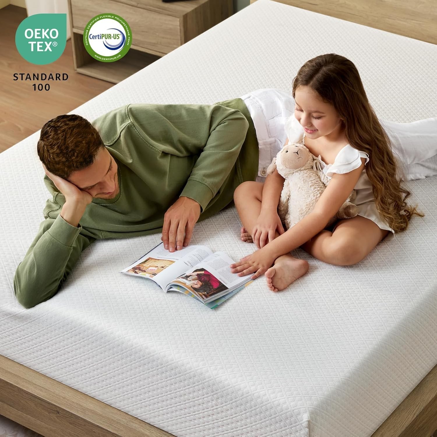 Twin Size Mattress, 10 Inch Gel Memory Foam Mattress in a Box, Fiberglass Free,