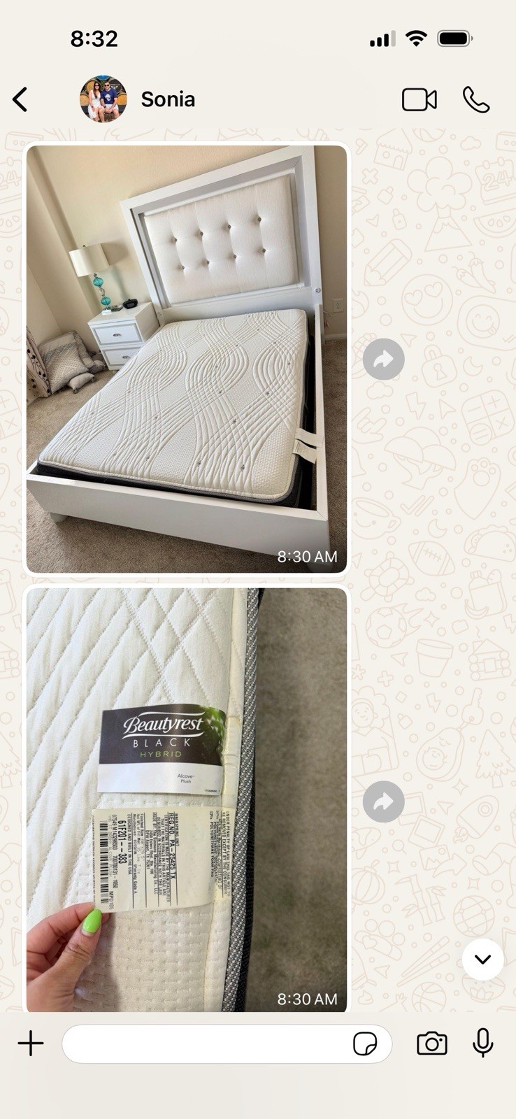 Beautyrest Black Hybrid Alcove Plush Queen Mattress w/ Gel Memory Foam