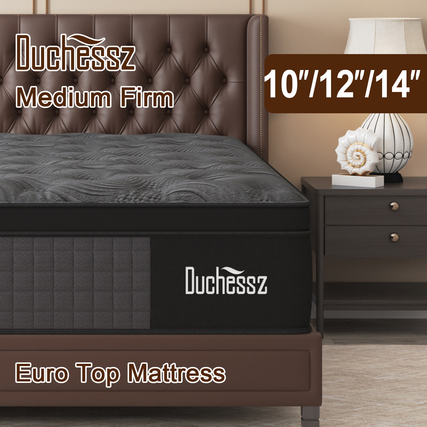 12″14″ Twin Full Queen King Size Mattress in a Box Hybrid Spring Memory Foam