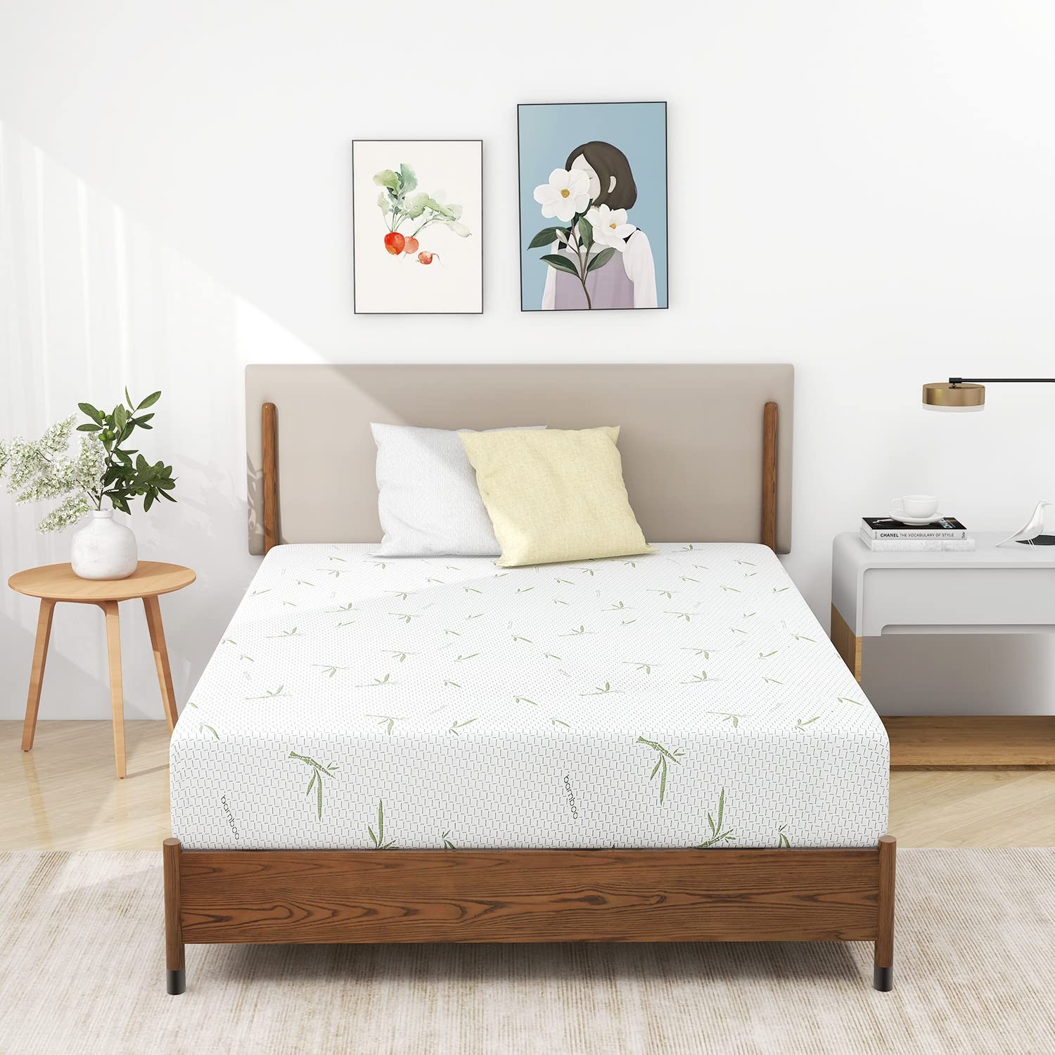 10 Inch Memory Foam Mattress Feel with Cover, Breathable Bed Mattresses with …