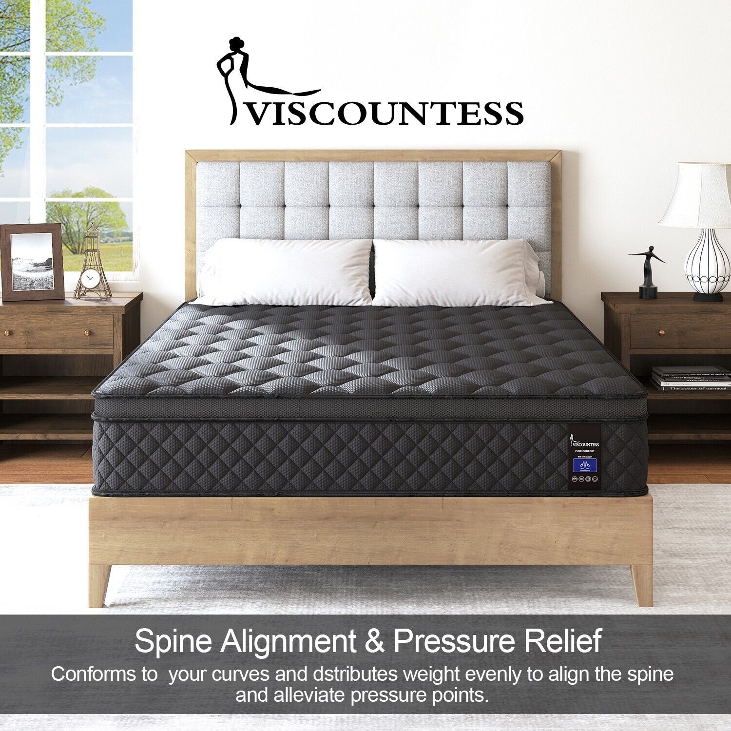 10Inch Hybrid Bed Mattress Twin Full Queen King Gel Memory Foam Innerspring