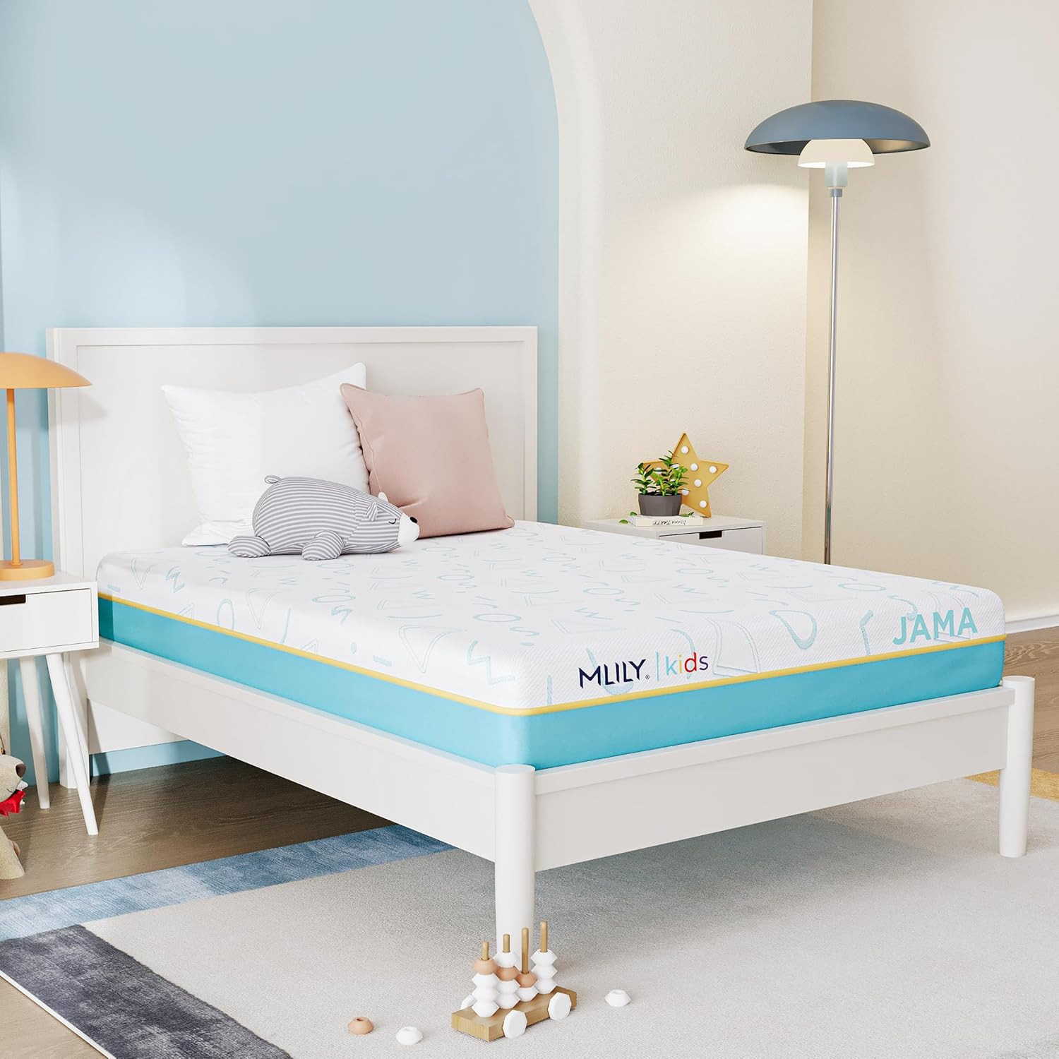 JAMA 5″ Kids Twin Mattress – Medium Firm Memory Foam – CertiPUR-US Certified