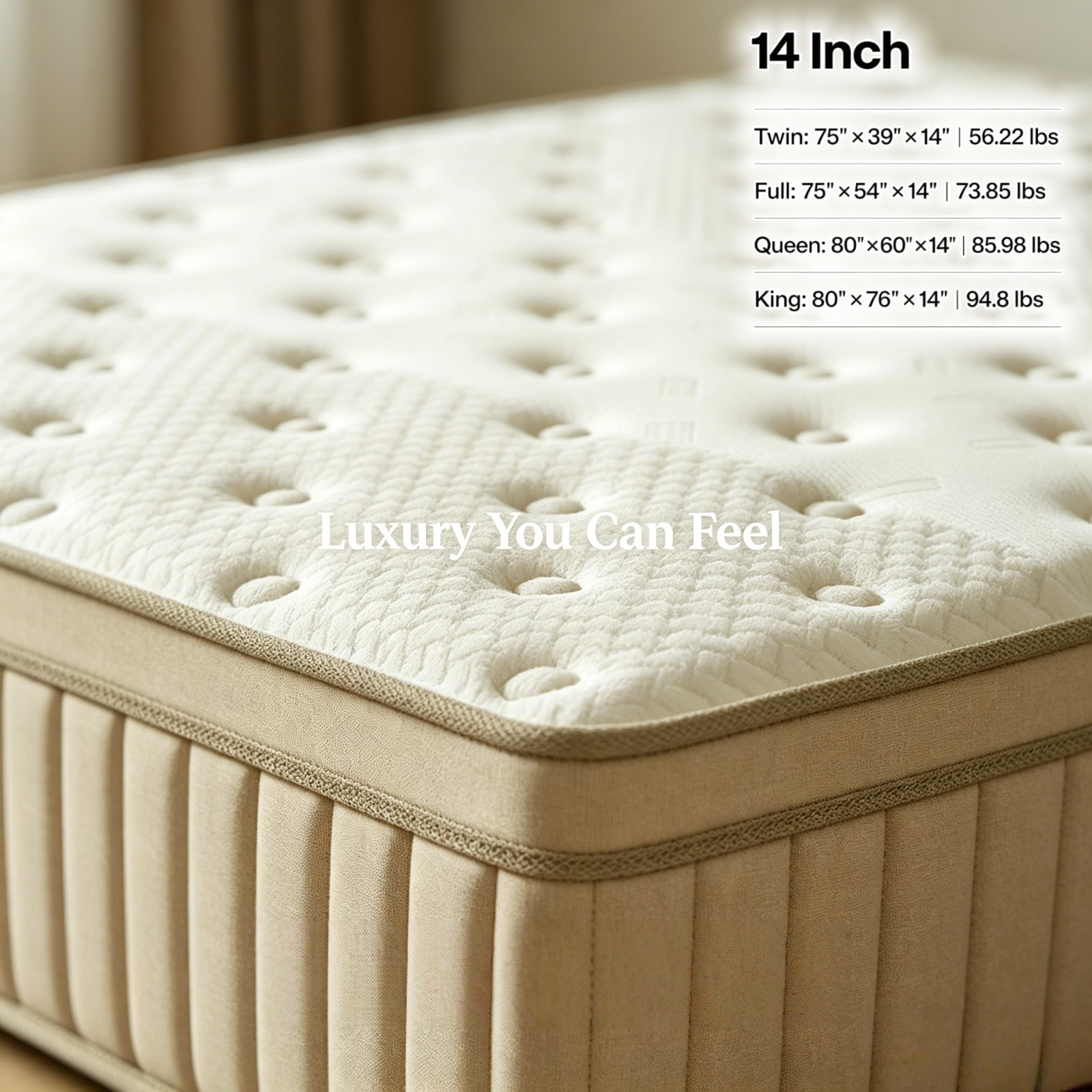 12″14″ Mattress Twin Full Queen King Size Gel Memory Foam Pocket Spring in a Box