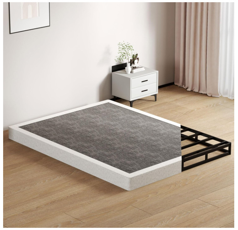 Queen Size Box Springs – 5 Inch Low Profile Mattress Foundation No Noise Heavy D