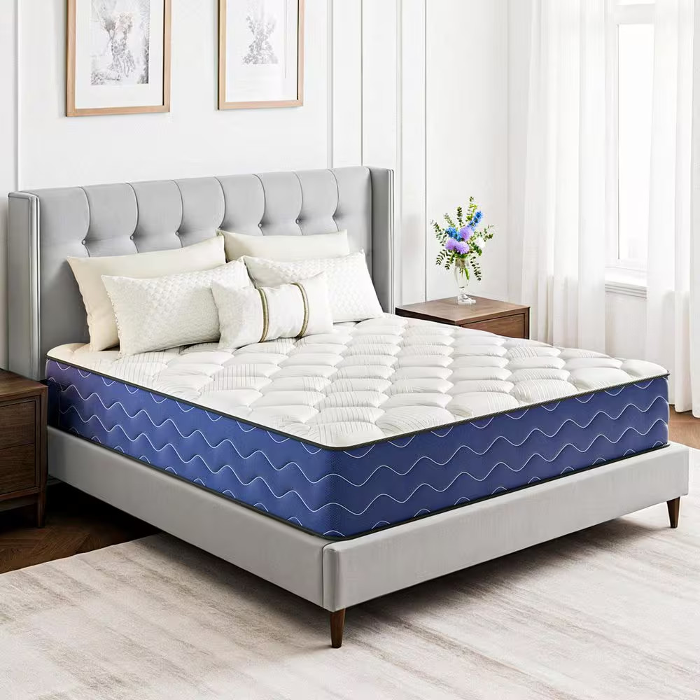 QUEEN Size Firm Memory Foam 12 In. Motion Isolation Innerspring Mattress