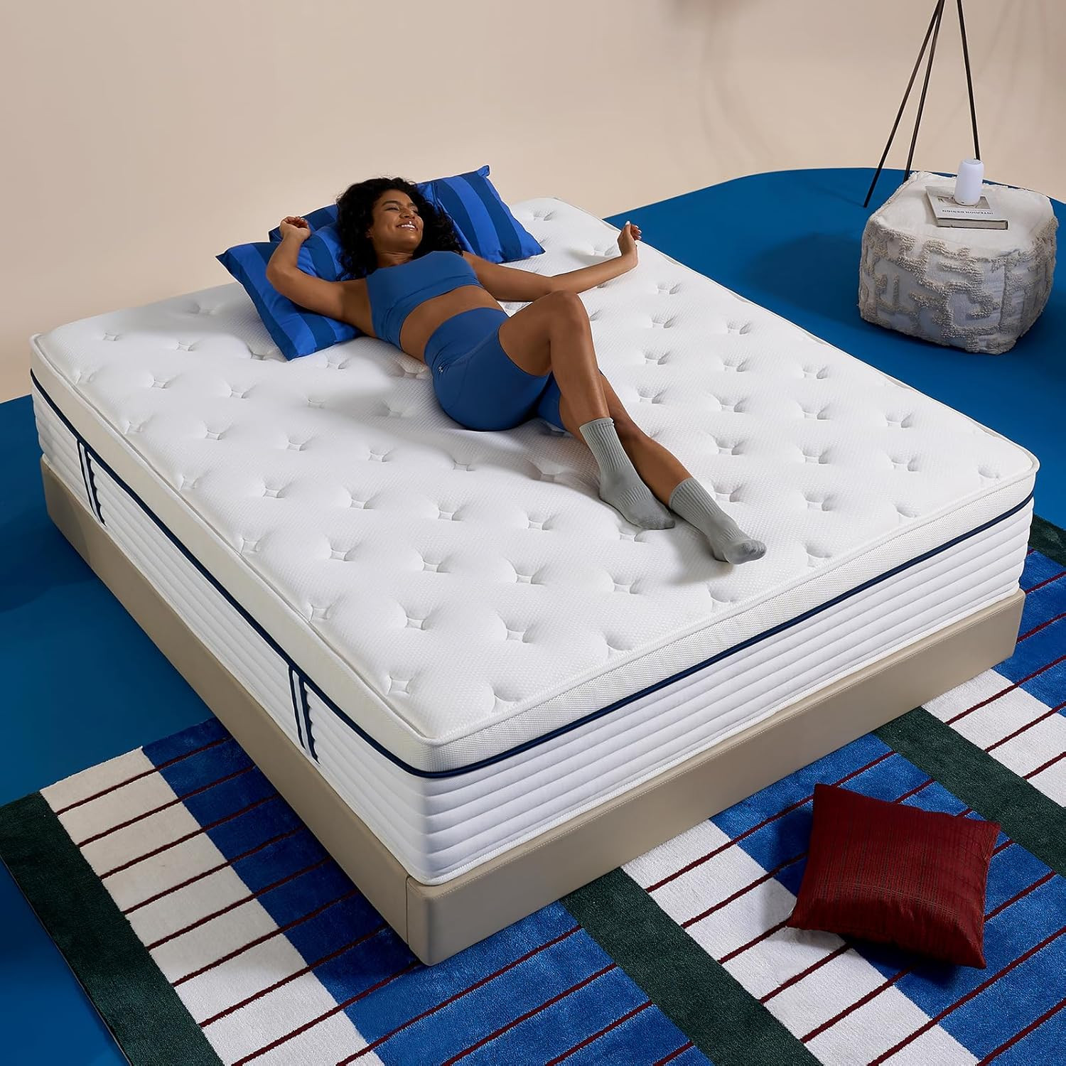 12 Inch Queen Size Mattress in a Box, Hybrid Mattress Queen Size Medium Firm of
