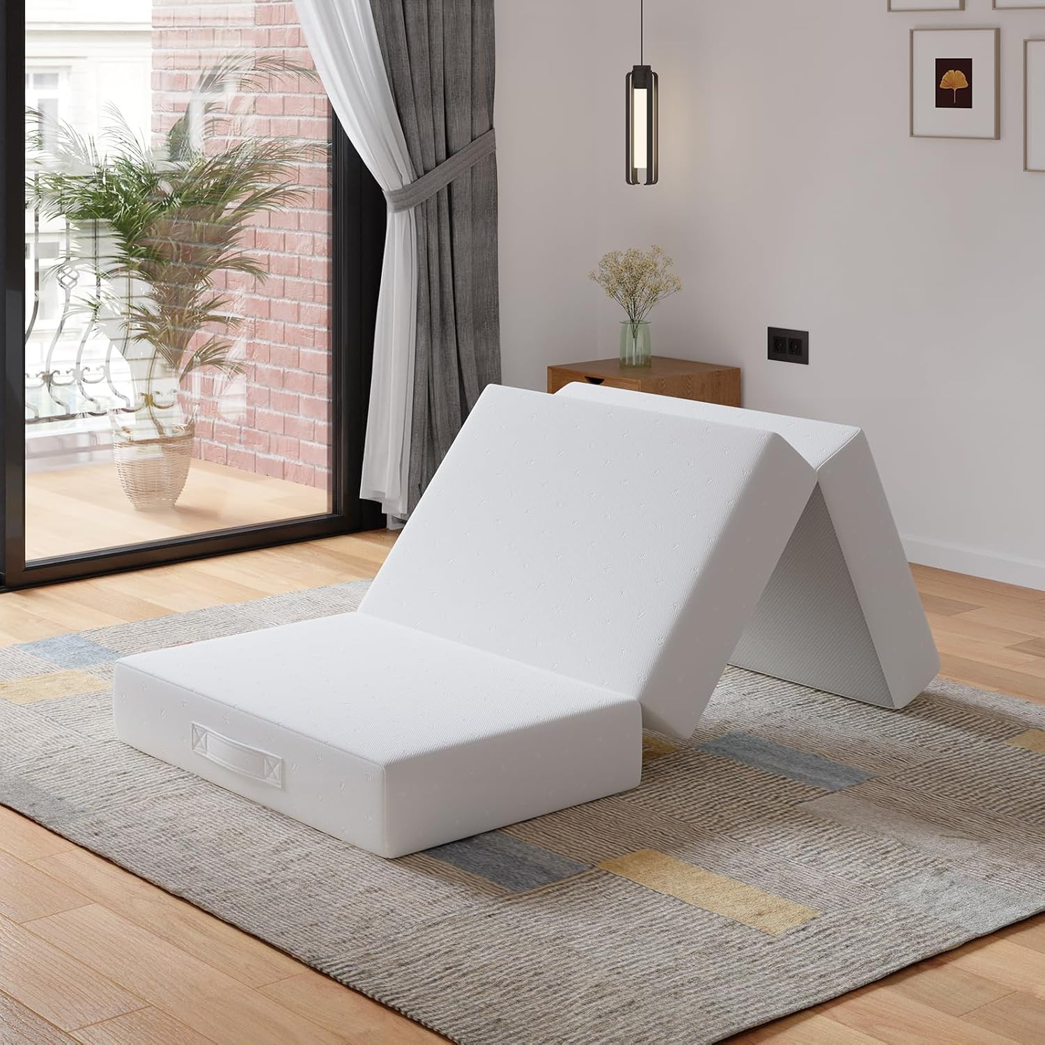 Foldable Twin Mattress 6″ | Trifold Floor Sofa for Camping & RV | High Support