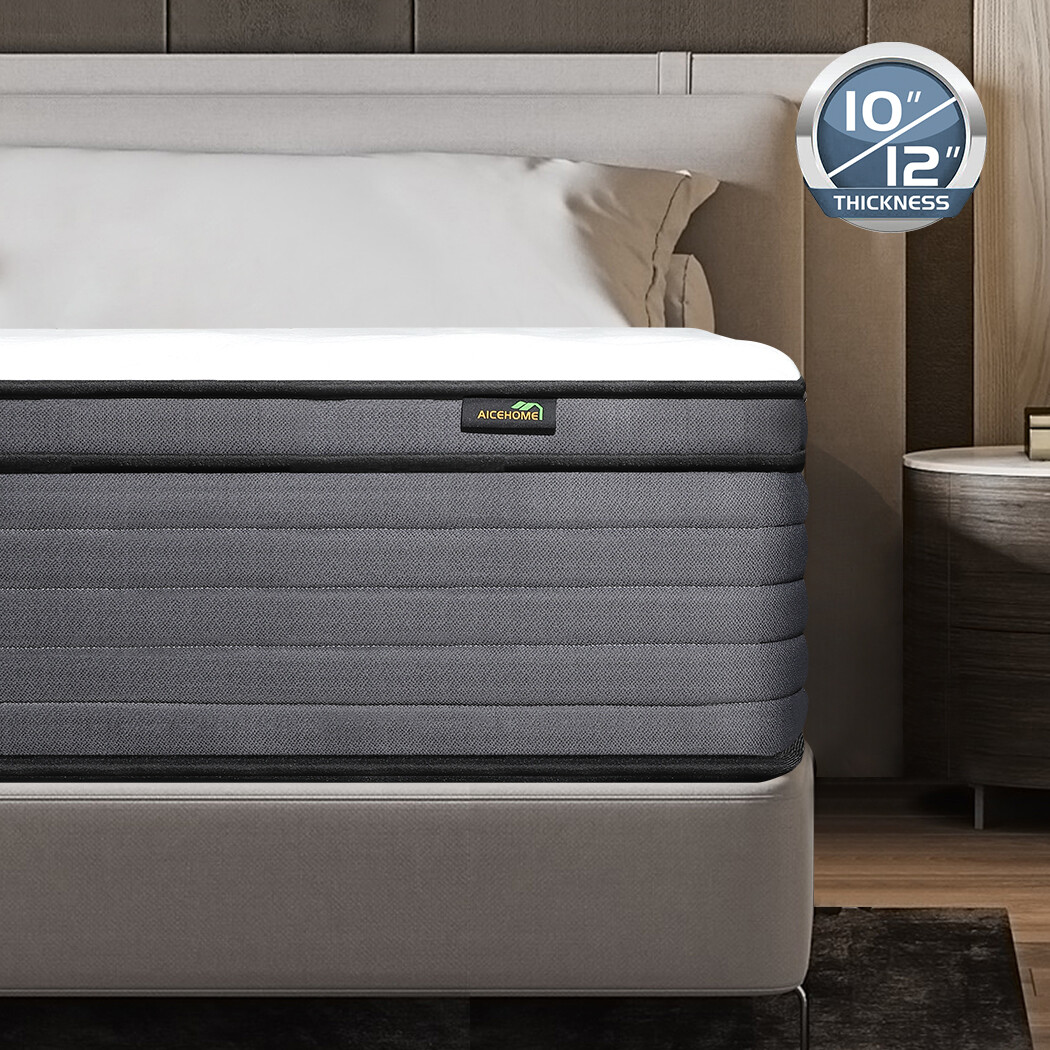 10″ 12″ 14″ Gel Memory Foam Mattress Innerspring Twin Full Queen King Hybrid Bed