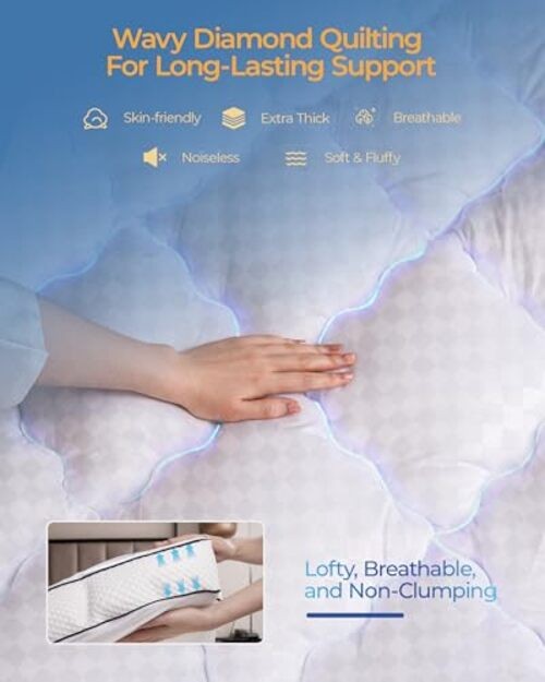 3 Inch Mattress Topper, Extra Thick Memory Foam Mattress Pad for Back Queen