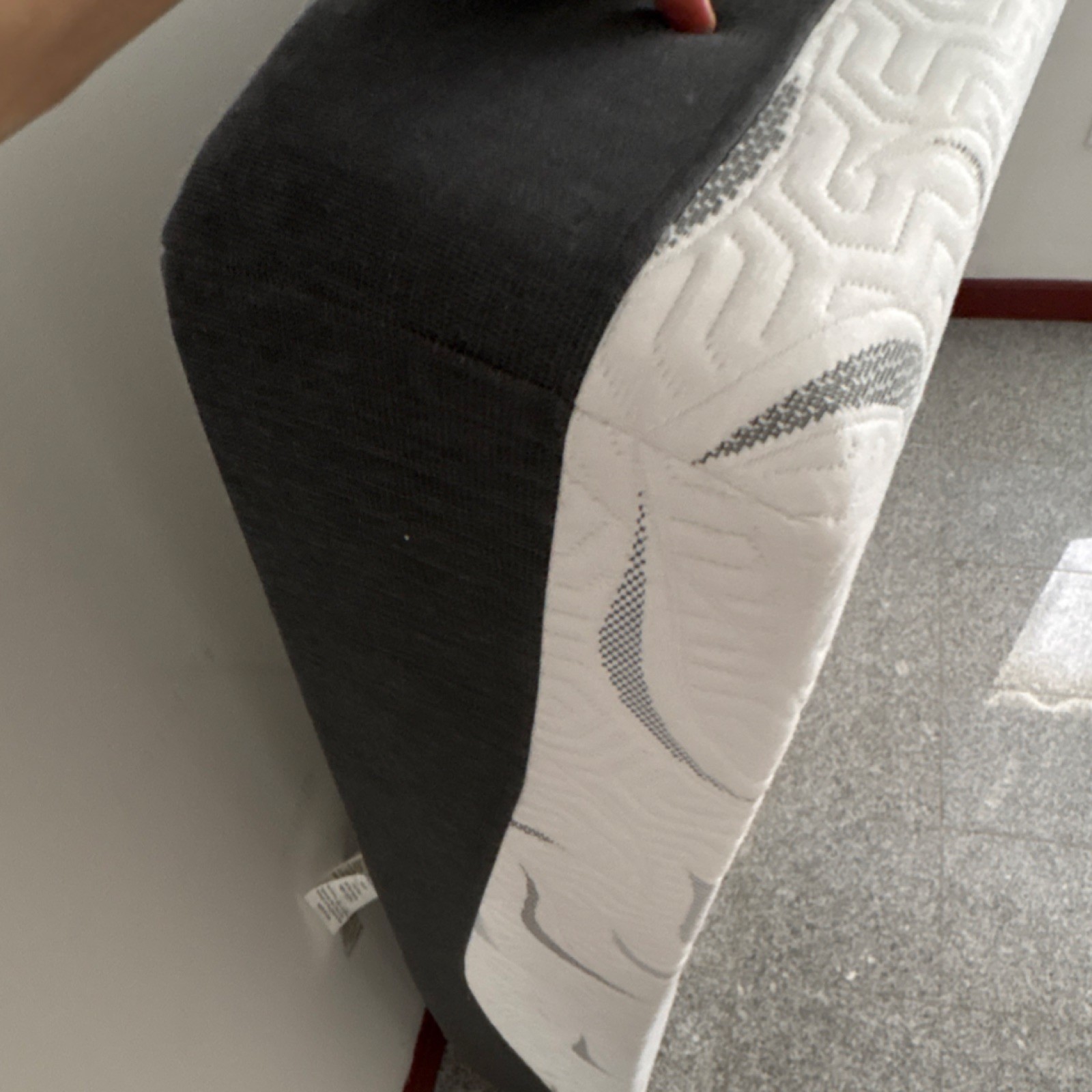 Slumber Solutions Memory Foam Wrapped Coil Mattress White Gray Polyester Cover