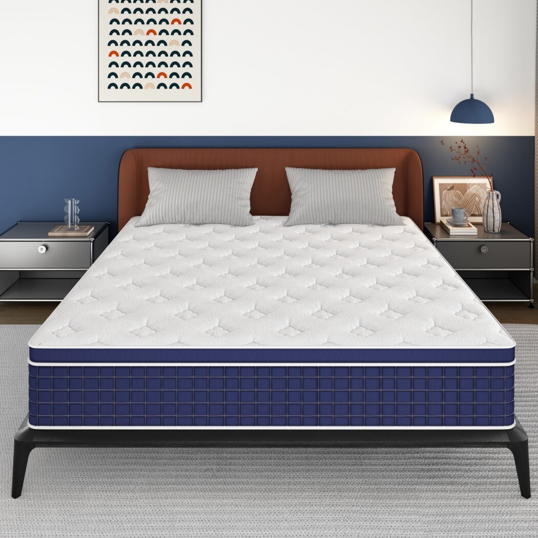 Mattress 10″12″14″ Memory Foam Hybrid Innerspring Twin Full Queen King In Box