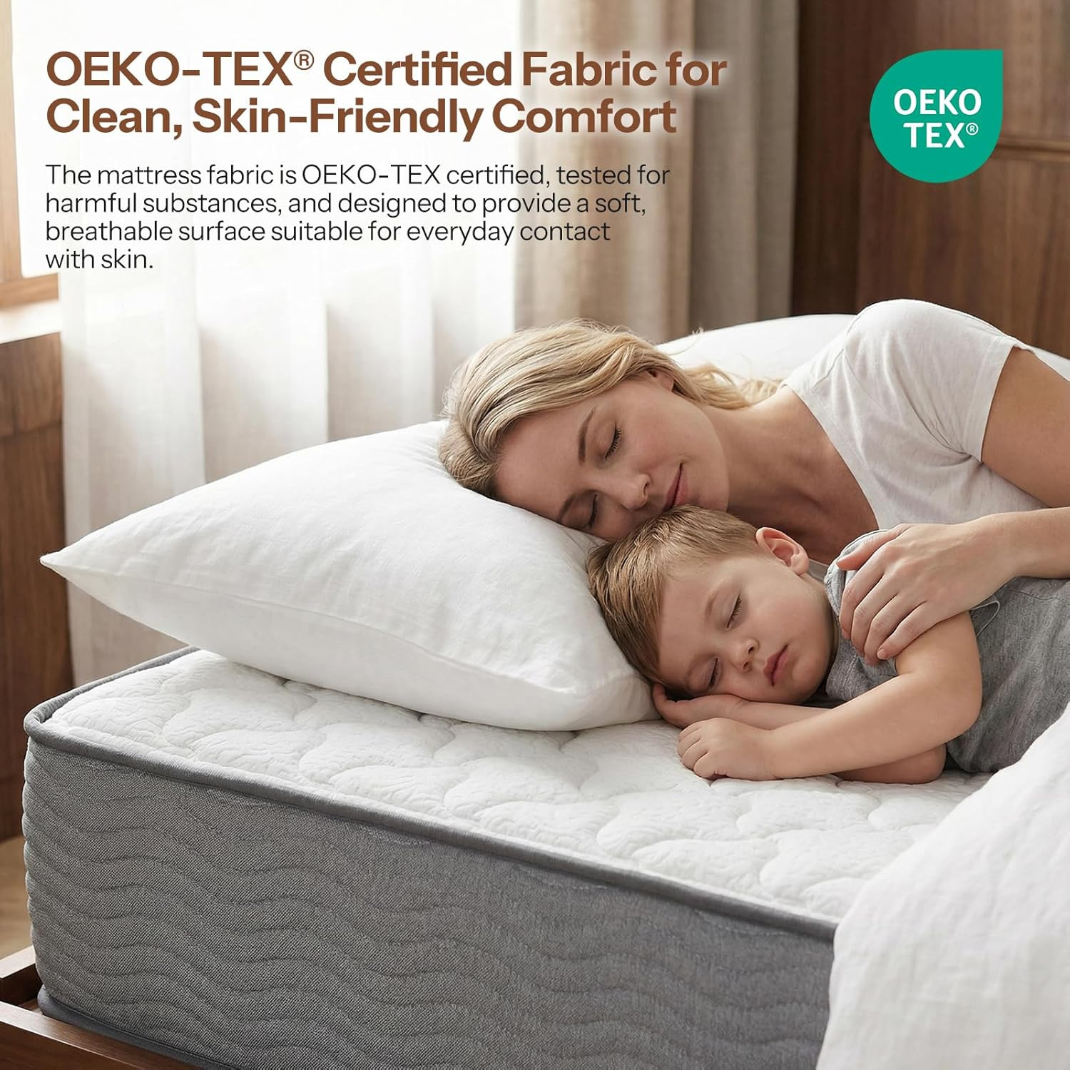 10 Inch Firm Hybrid Mattress – Safe Foams, Pressure Relief & Motion Isolation