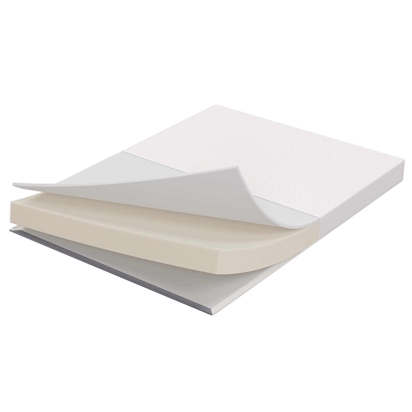 Modway 6″ Dual-Layer Queen Size Firm Memory Foam Mattress With 10-Year Warranty