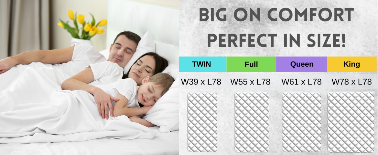 Japanese Futon Mattr, Made in Japan Twin (39″×78″) White,