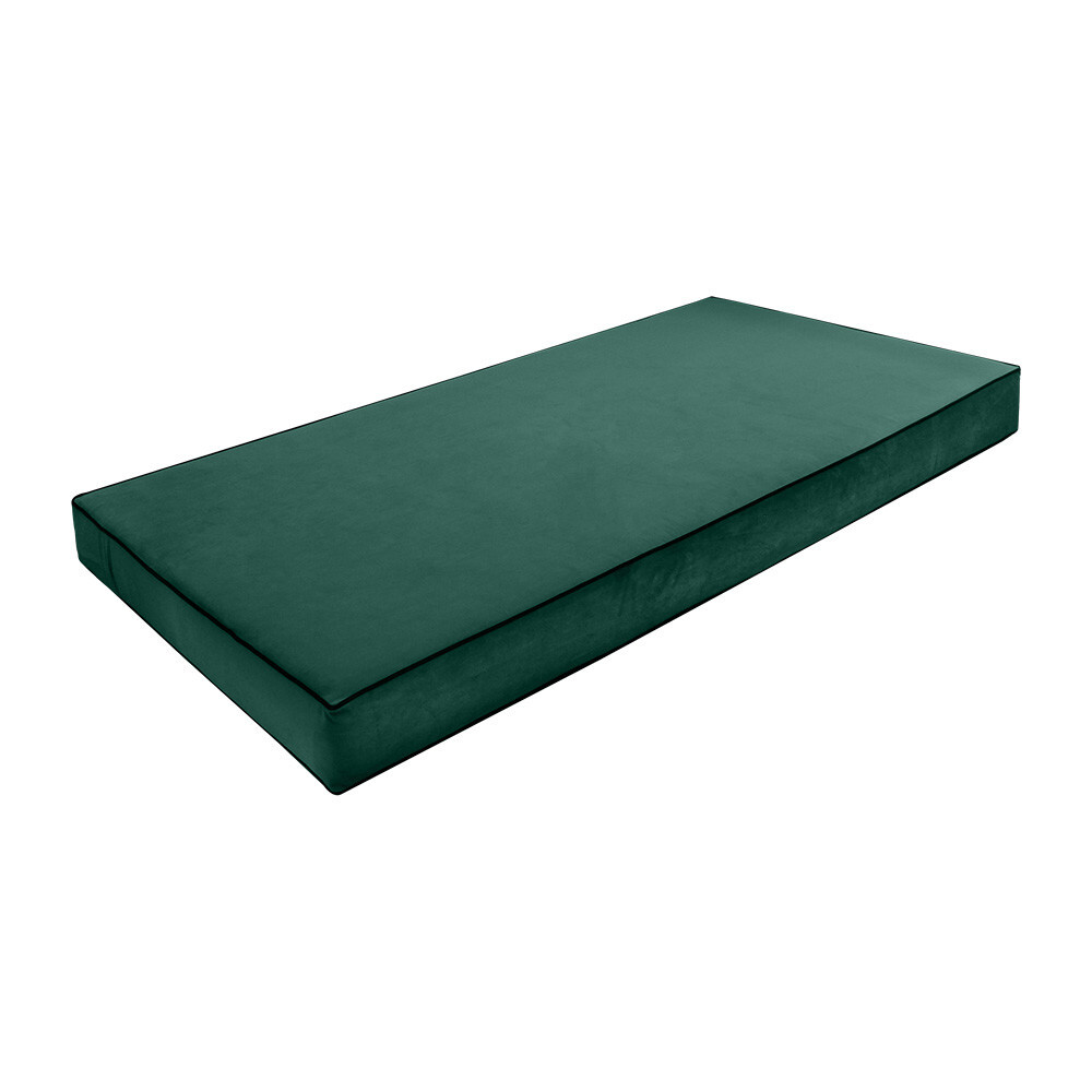 Contrast Pipe 6″ Twin 75x39x6 Velvet Indoor Daybed Mattress |COVER ONLY|-AD317