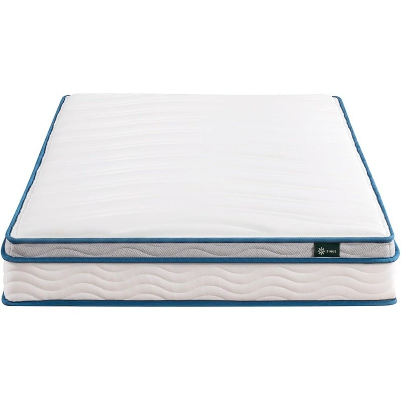 Twin Mattress Foam Innerspring Support CertiPUR Safe High Density Euro Top New