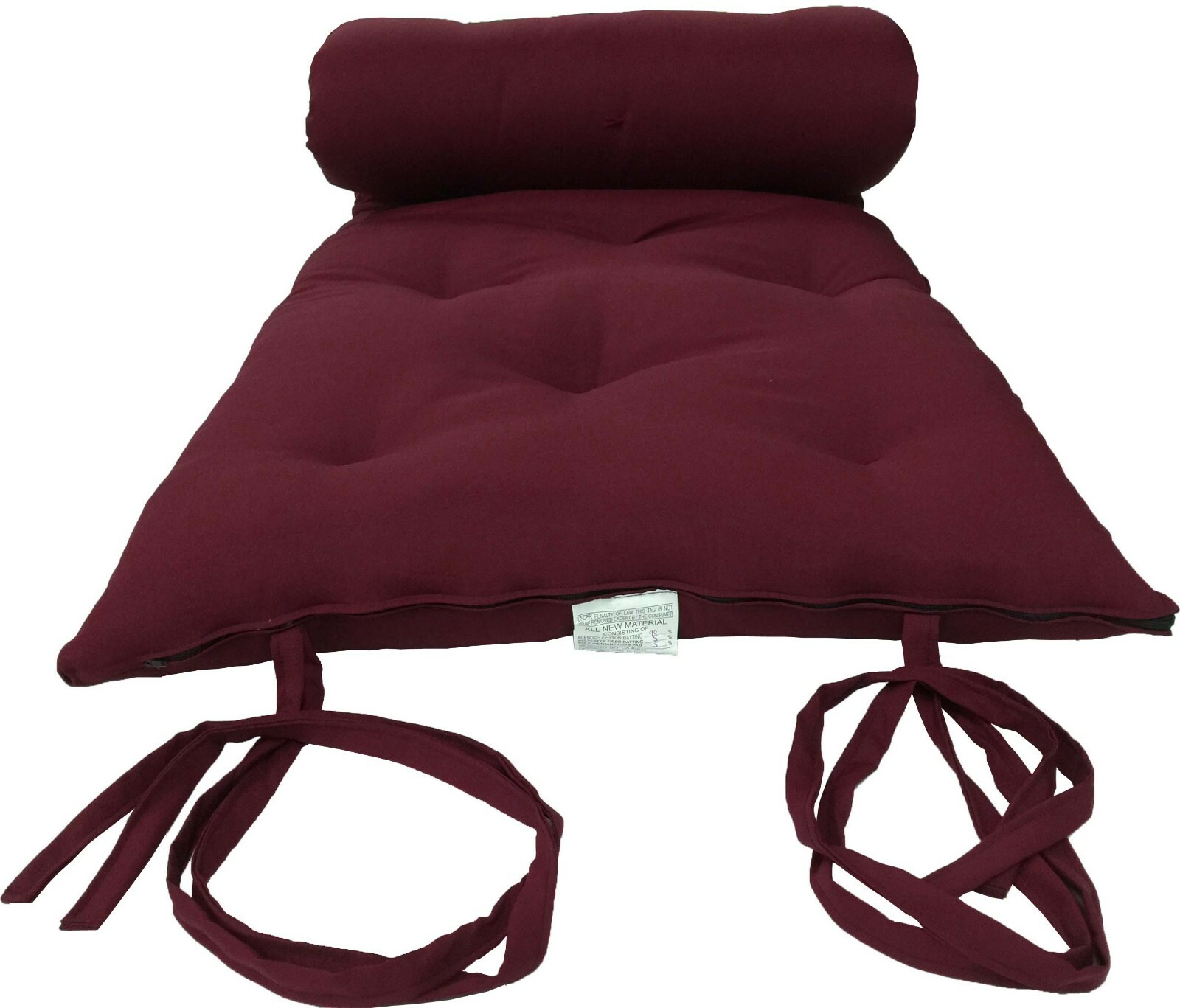Traditional Floor Futon Mattresses, Portable cotton Pads, Mats 3x27x80 Burgundy