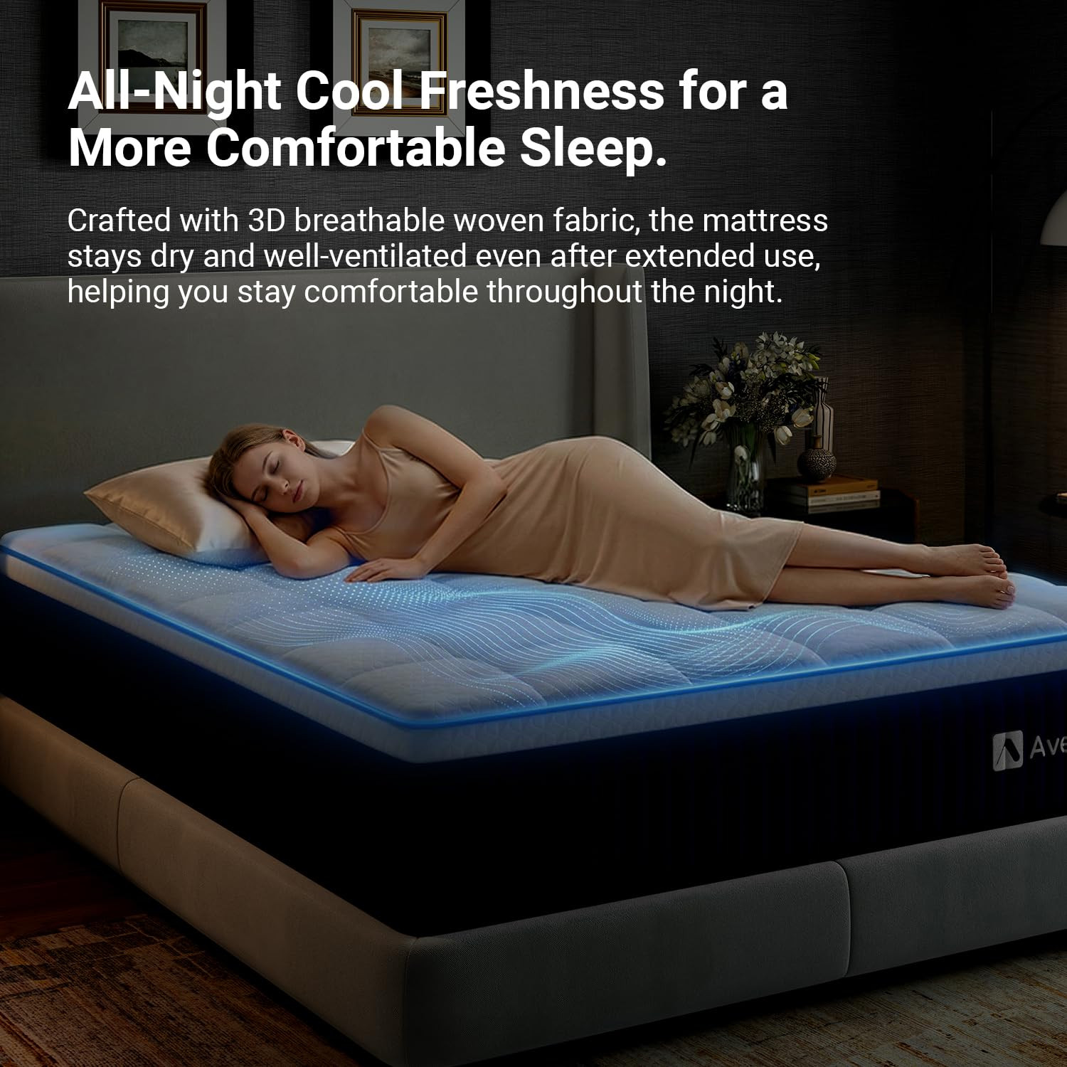Queen Mattress 10 Inch, Queen Hybrid Mattress with Gel Memory Foam and Smarts Co