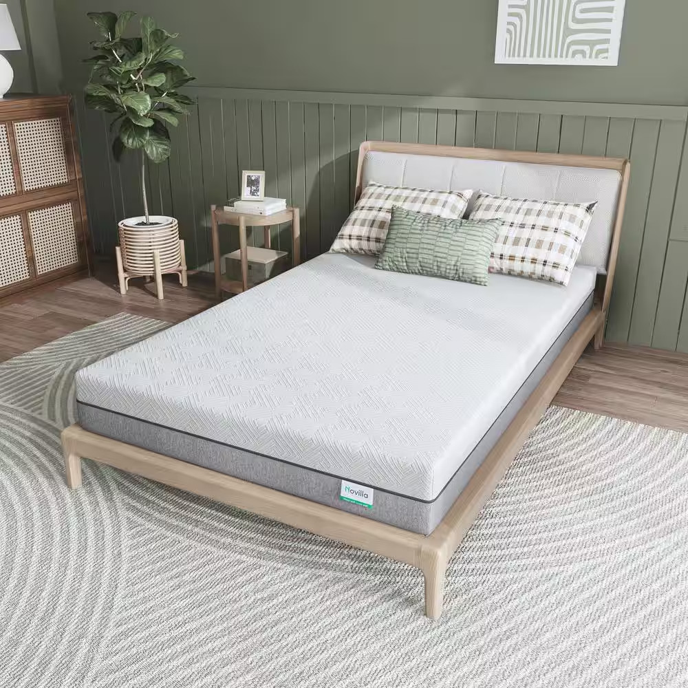 Twin Medium Cooling Gel Memory Foam 6 In. Mattress, Breathable and Hypoallergeni