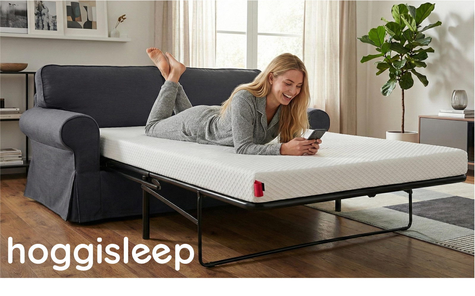 Full 4.5 Inch Sleeper Sofa Mattress 52×72, Top-Quality Memory Foam, hoggisleep