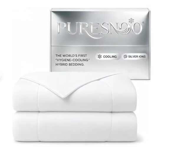 Queen White Silver Infused Comforter – Full/Queen White Blanket