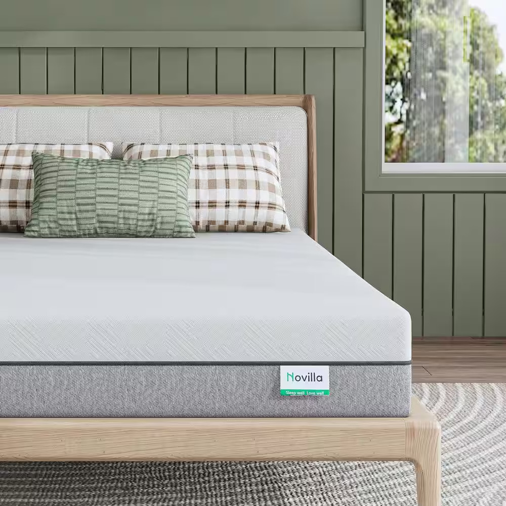 Twin Medium Cooling Gel Memory Foam 6 In. Mattress, Breathable and Hypoallergeni