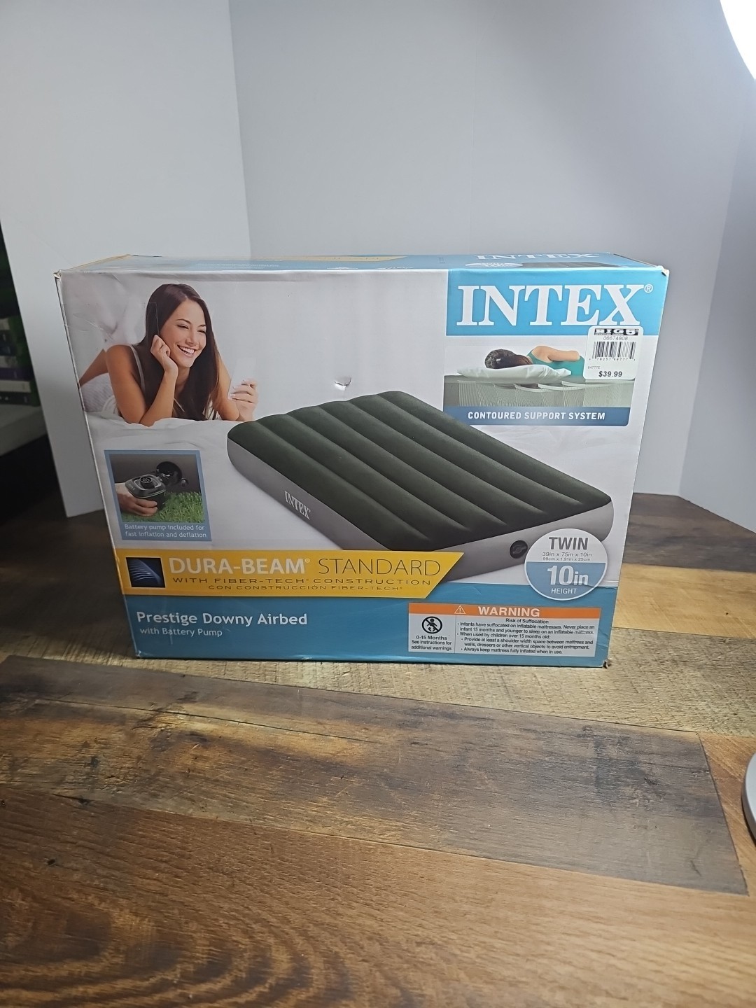 INTEX – 64777EHD – Dura-Beam Standard Prestige Air Mattress – Twin Size
