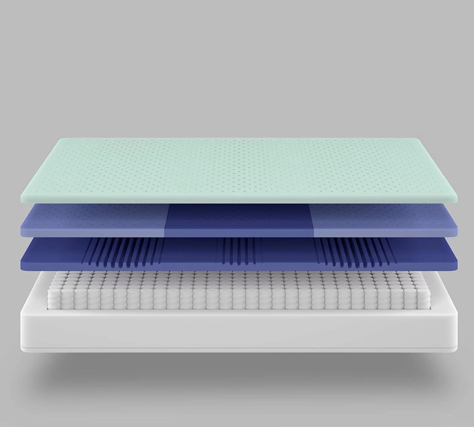 Casper Nova+ Hybrid Mattress Queen Medium Cooling Technology White/Gray