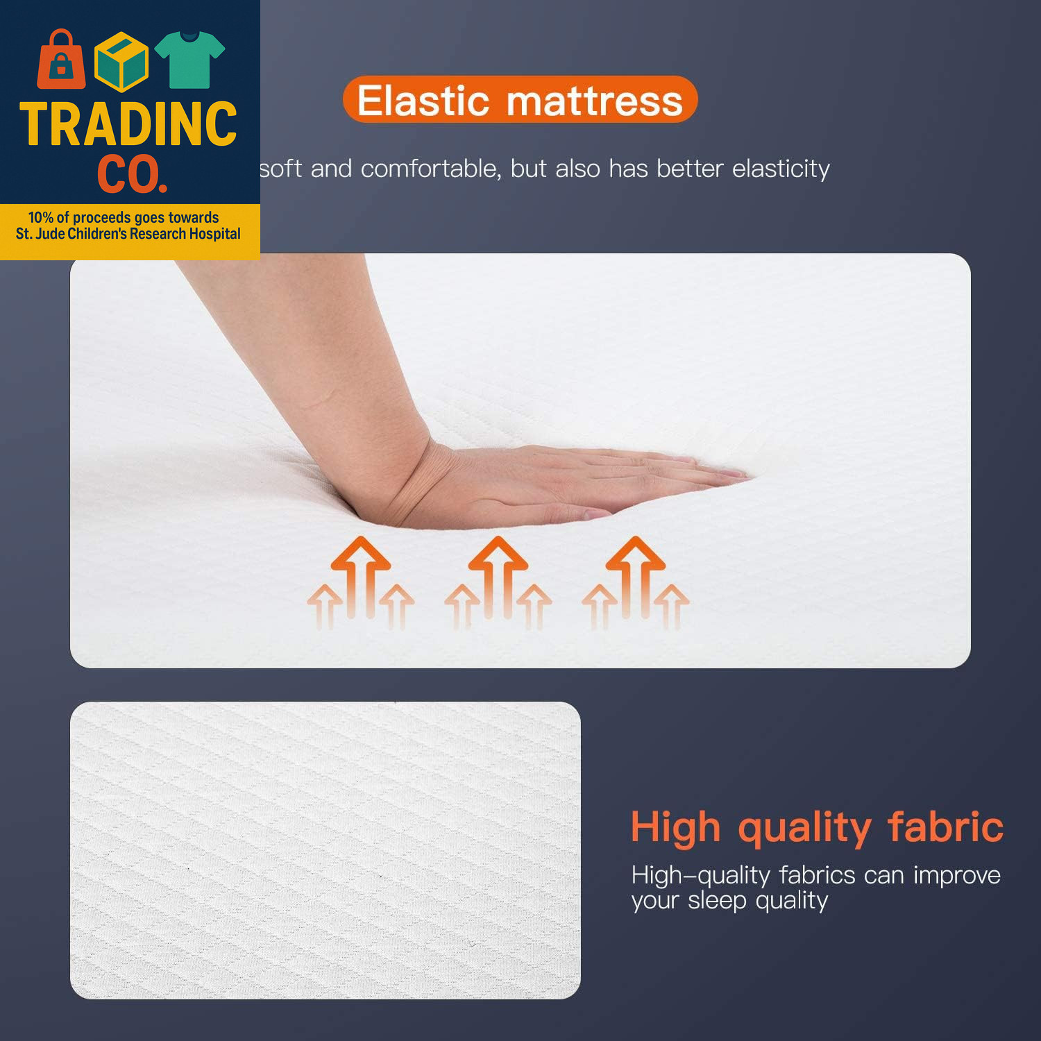 8″ Medium Firm Gel Memory Foam Mattress – CertiPUR-US, Removable Cover